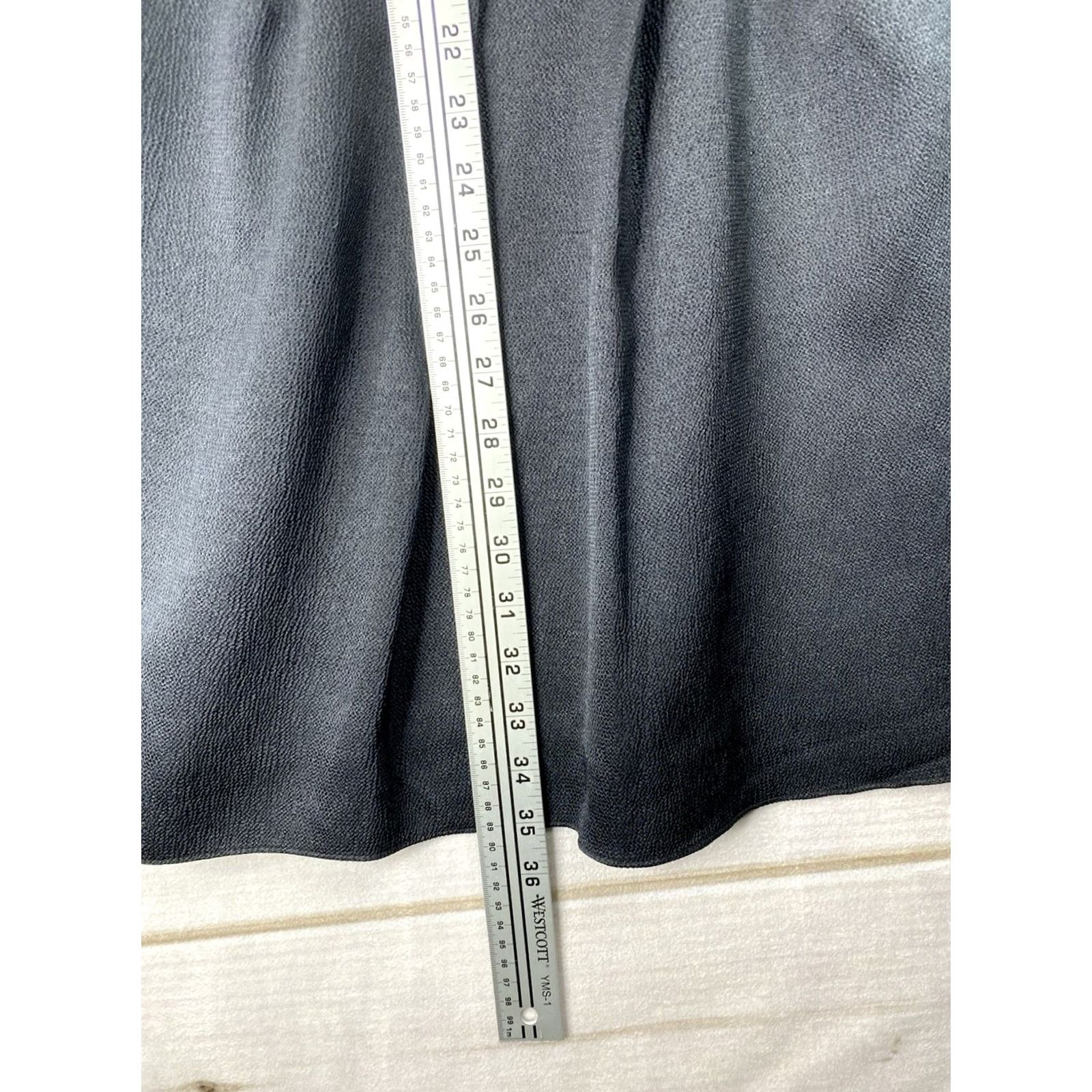 Vintage Jenny Yoo Dress Womens 6 Black One Shoulder Cocktail With Sash V Side Zip Satin Dress Size M / US 6-8 / IT 42-44 - 5 Thumbnail