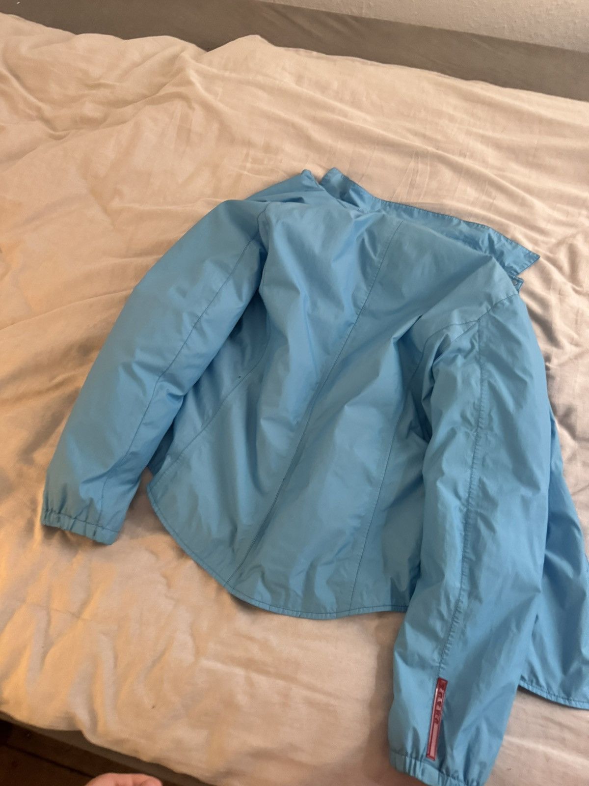 Prada Vintage Prada Linea Rossa Windbreaker – Turquoise – Italy Size M / US 6-8 / IT 42-44 - 6 Thumbnail