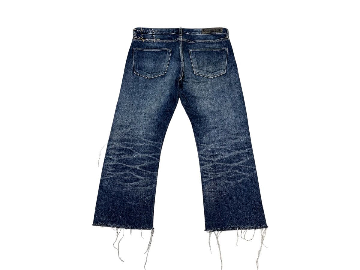 Japanese Brand 🔥Japanese Kuro Cropped Denim Distressed Frayed Oikawa Denim Size US 33 - 9 Thumbnail
