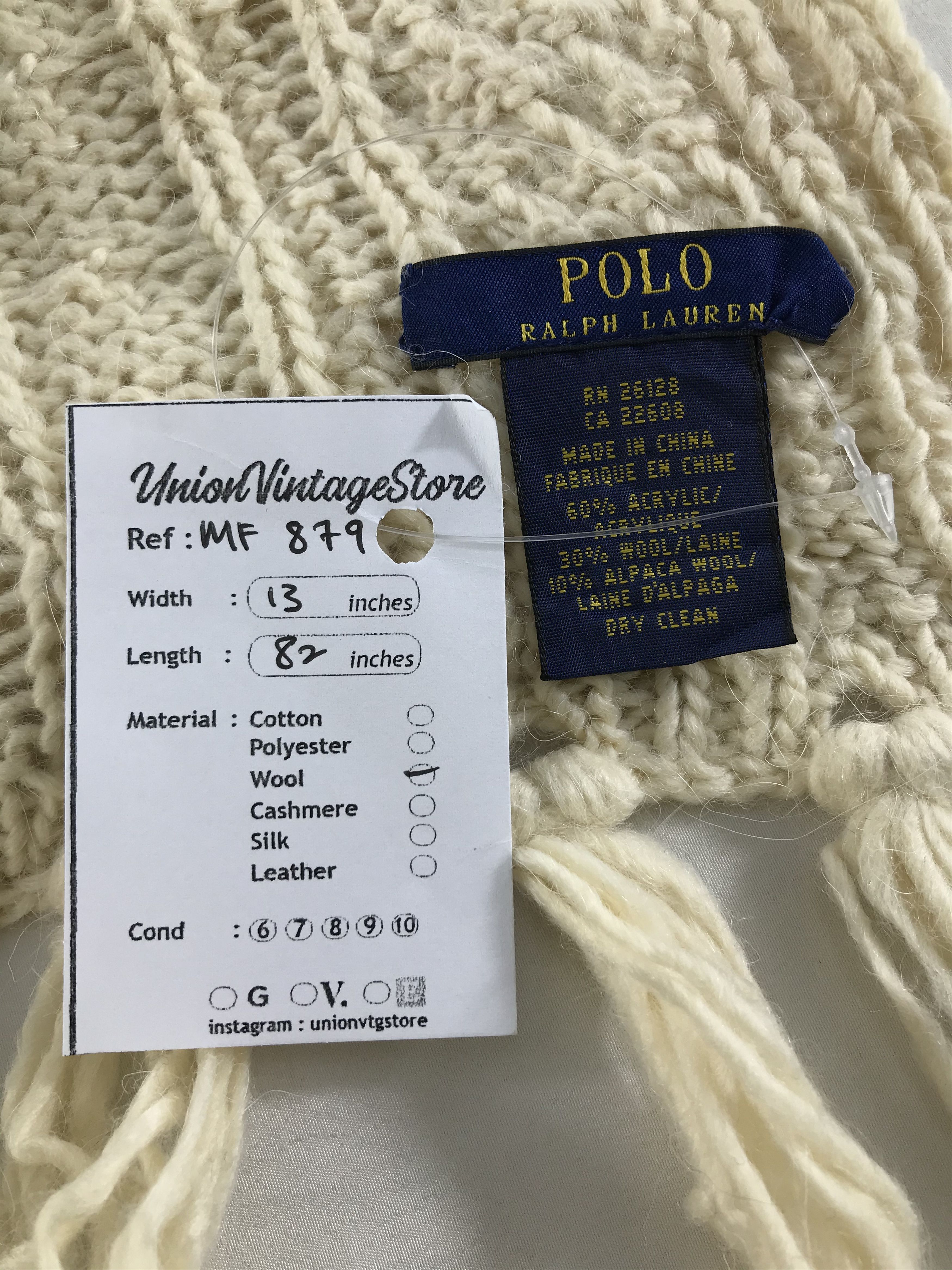 Polo Ralph Lauren Vintage Polo Ralph Lauren Scarf/Muffler/Neckwear MF879 Size ONE SIZE - 5 Thumbnail