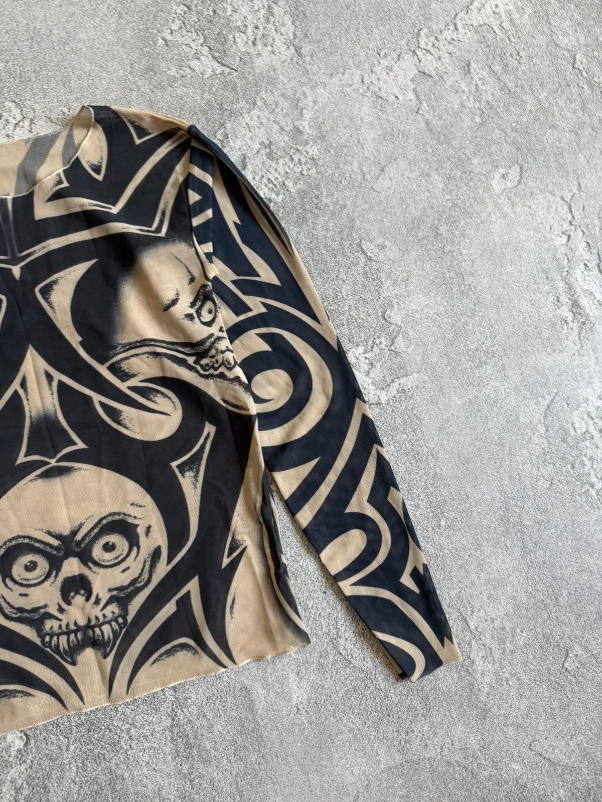Designer × Japanese Brand Style Jean Paul Gaultier / Save the Queen tattoo long sleeve Size ONE SIZE - 6 Thumbnail
