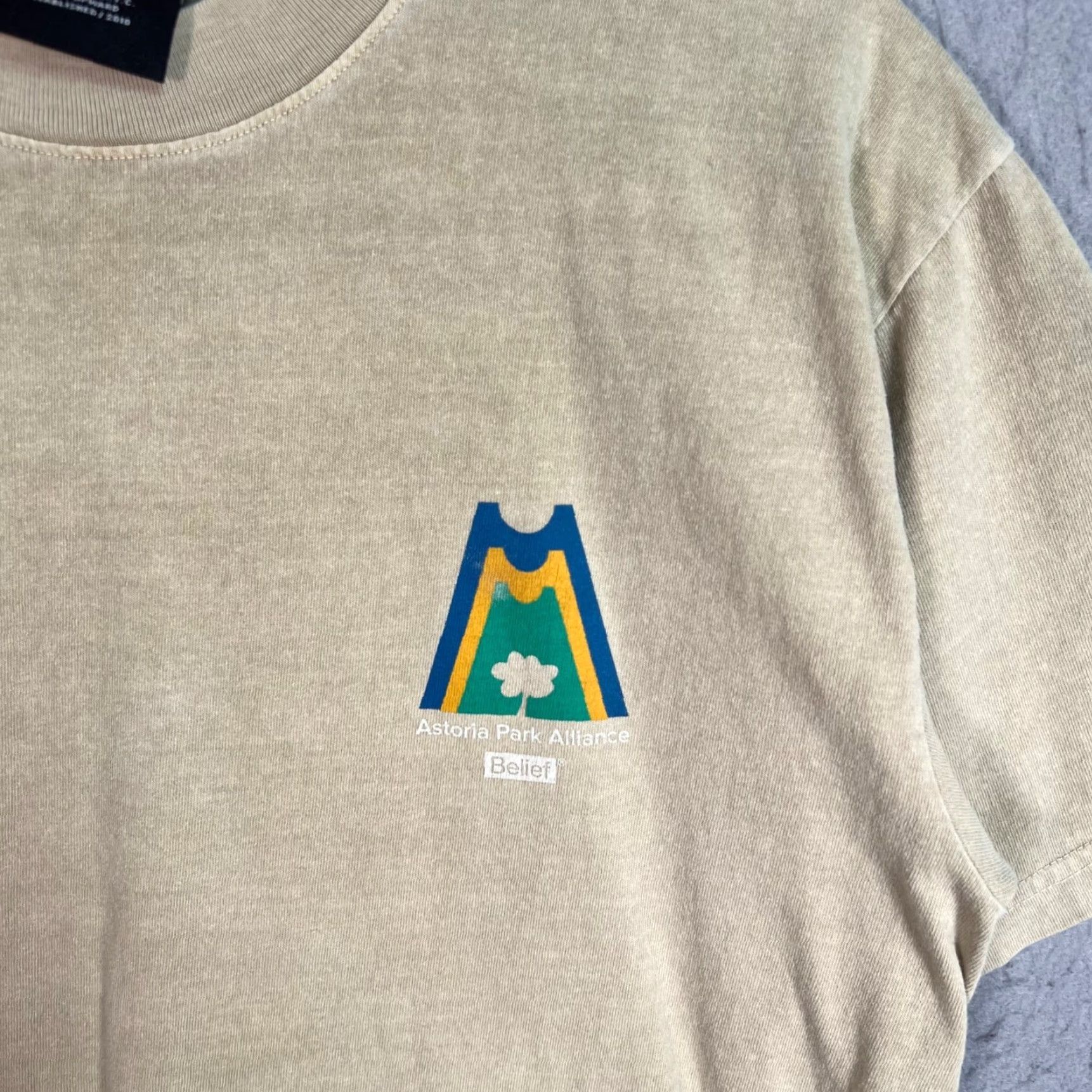 Vintage VINTAGE Belief Park Alliance Beige Shirt Mens Size S Size US S / EU 44-46 / 1 - 5 Thumbnail