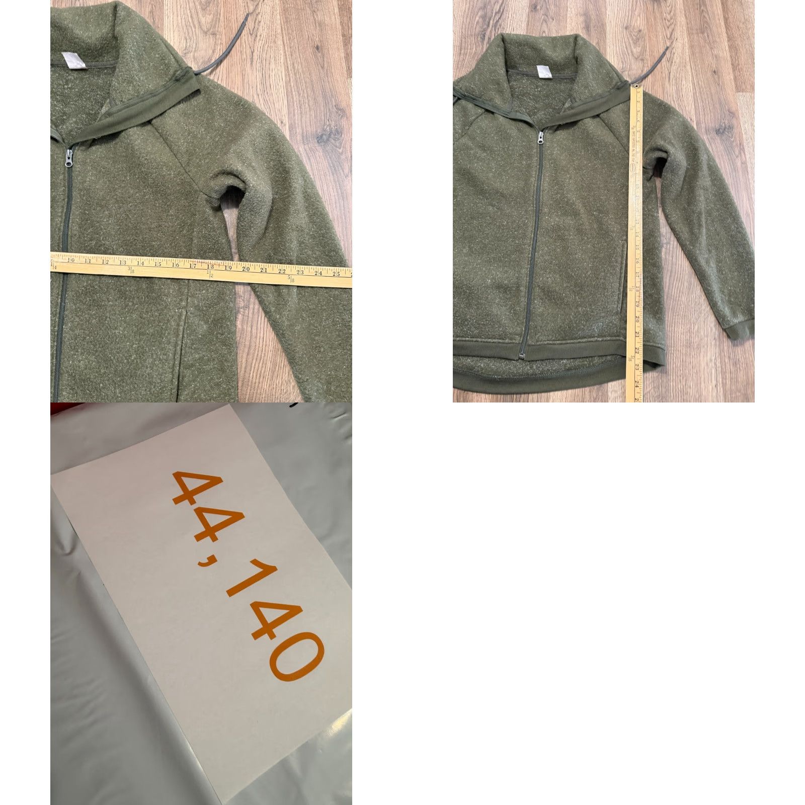 Avia AVIA Sweater Women's Size Medium Green Full Zip Drawstring Long Sleeve Size M / US 6-8 / IT 42-44 - 8 Thumbnail