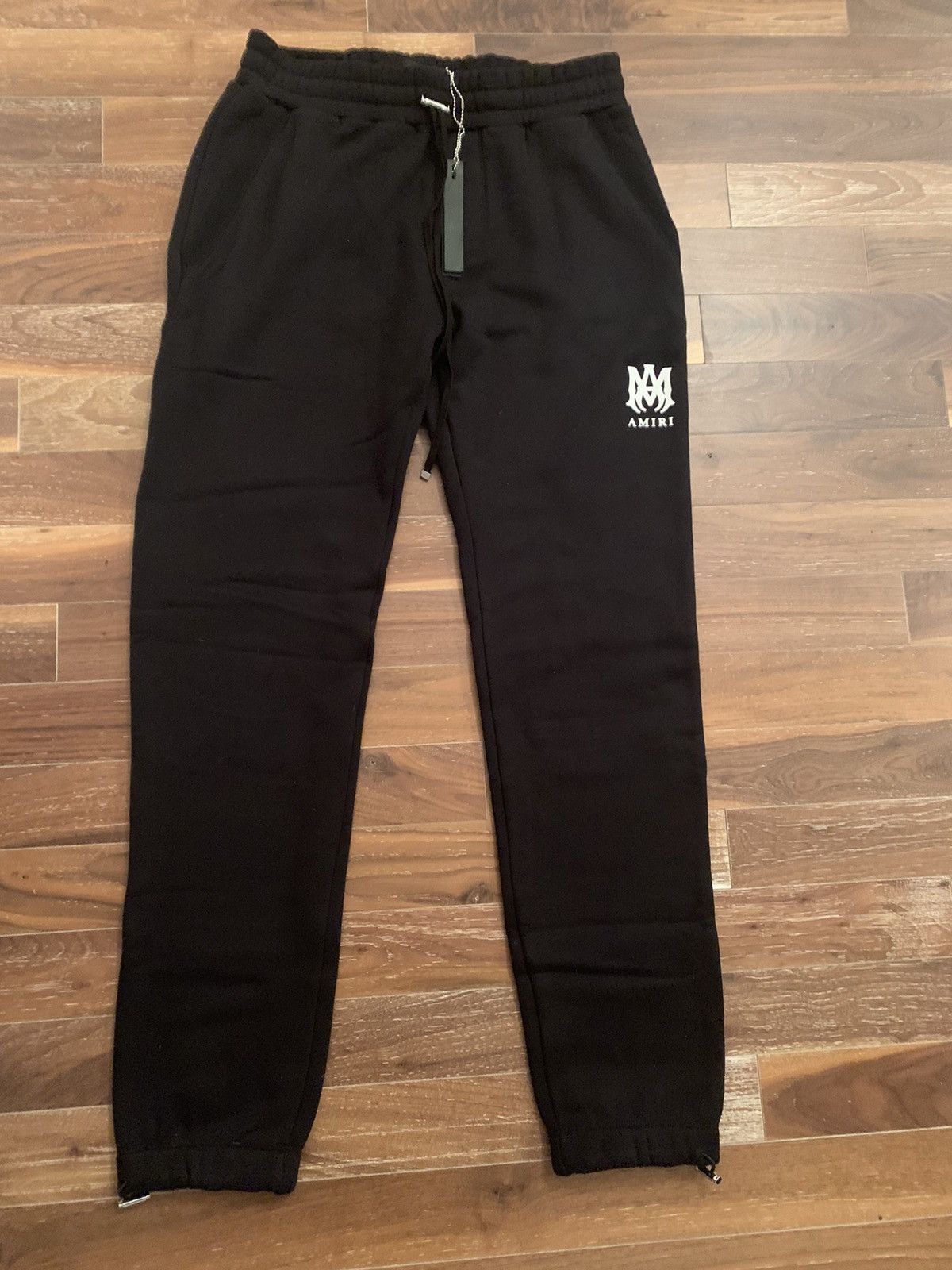 image of Amiri Ma Core Logo Sweatpants Size L in Black, Men's