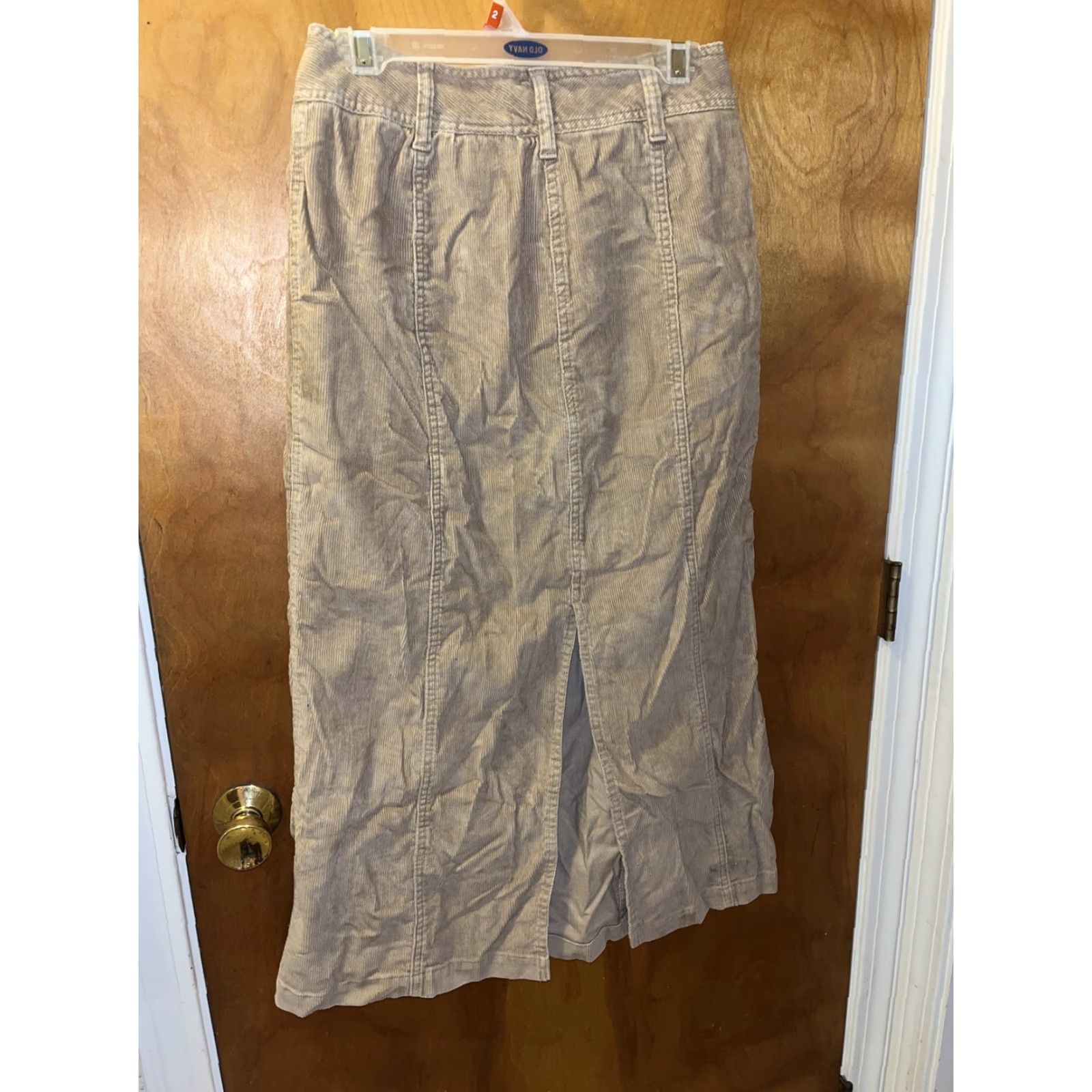 Eddie Bauer Eddie Bauer Women's Beige Corduroy A-Line Skirt Size 4 Knee Length with Pockets Size 27" / US 4 / IT 40 - 4 Thumbnail