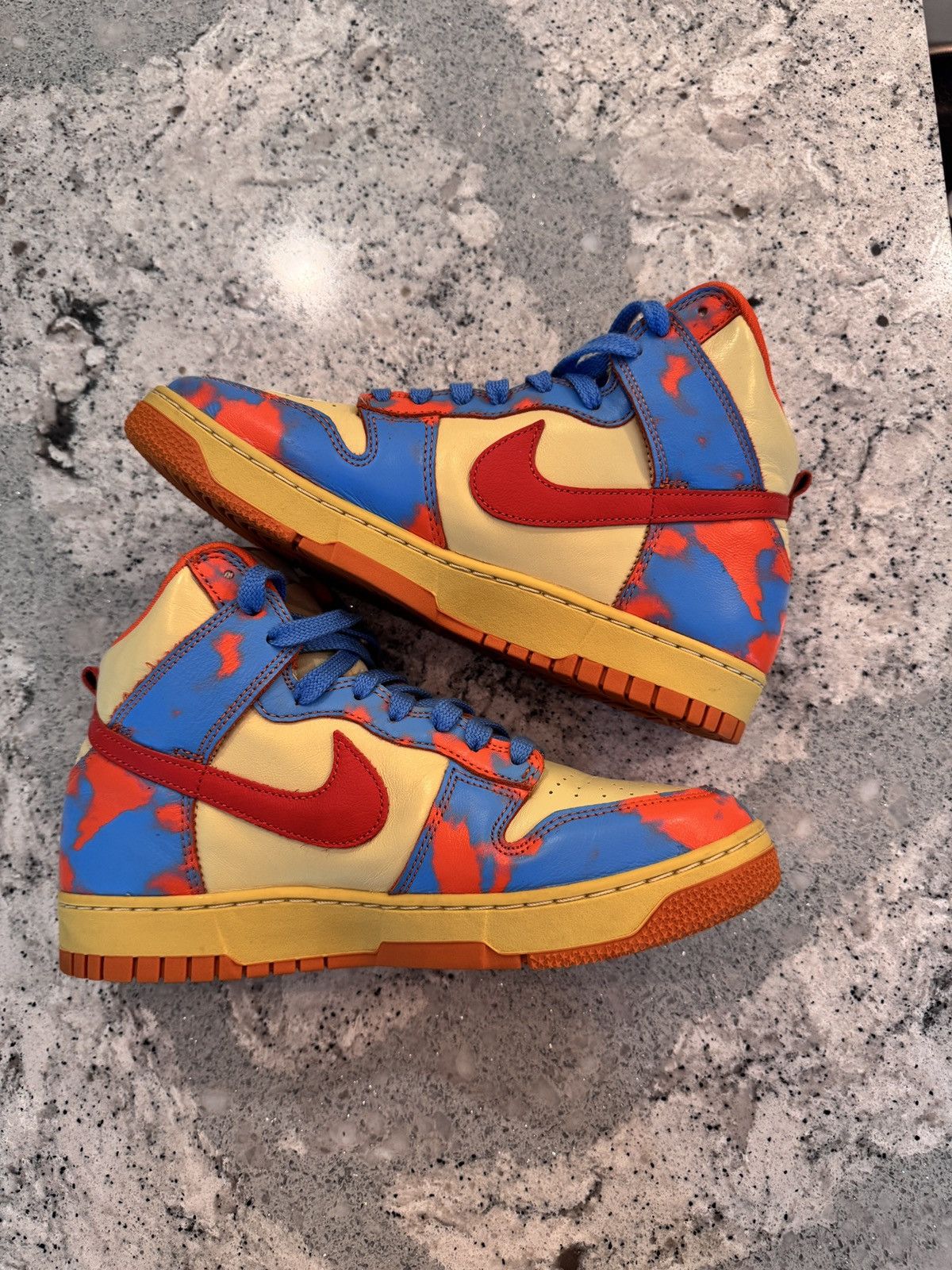 Nike Nike Dunk High 1985 Orange Acid Wash Size US 9 / EU 42 - 2 Thumbnail