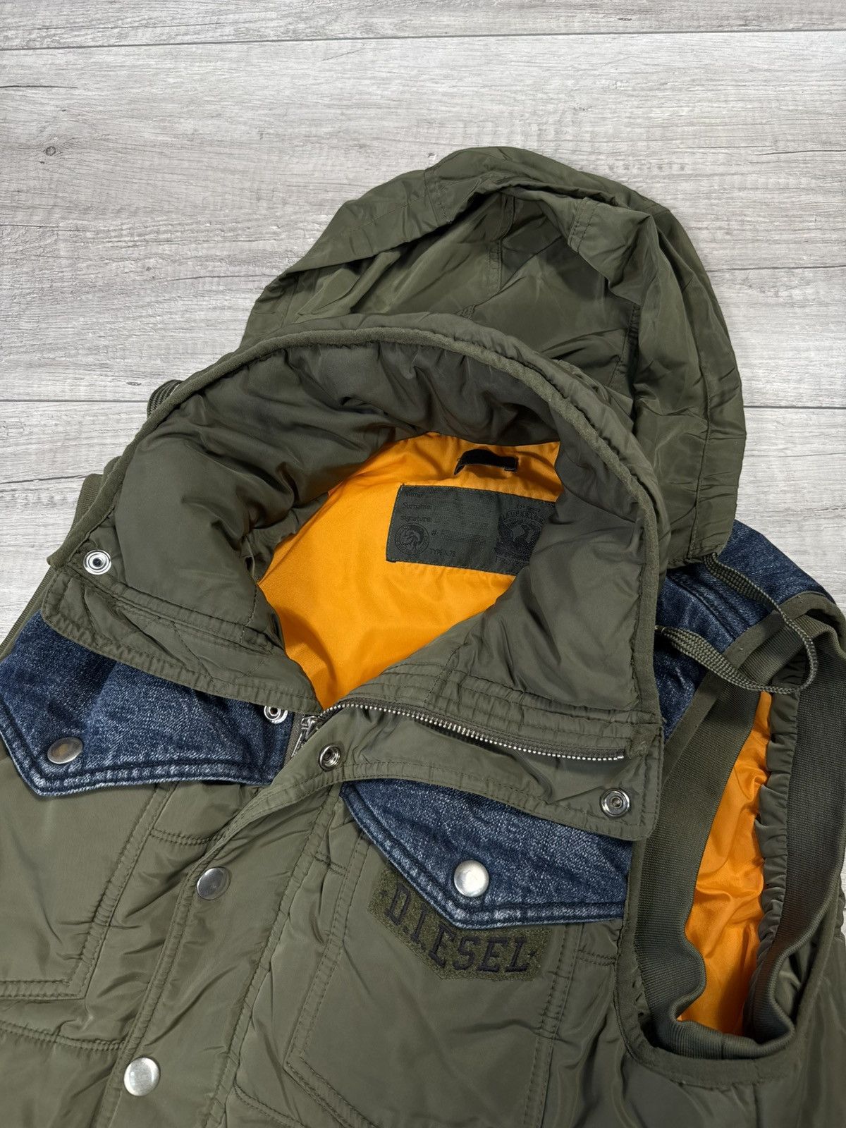 Diesel VINTAGE DIESEL JAPANESSE Y2K BROWN DENIM KAPITAL STYLE VEST Size US L / EU 52-54 / 3 - 4 Thumbnail