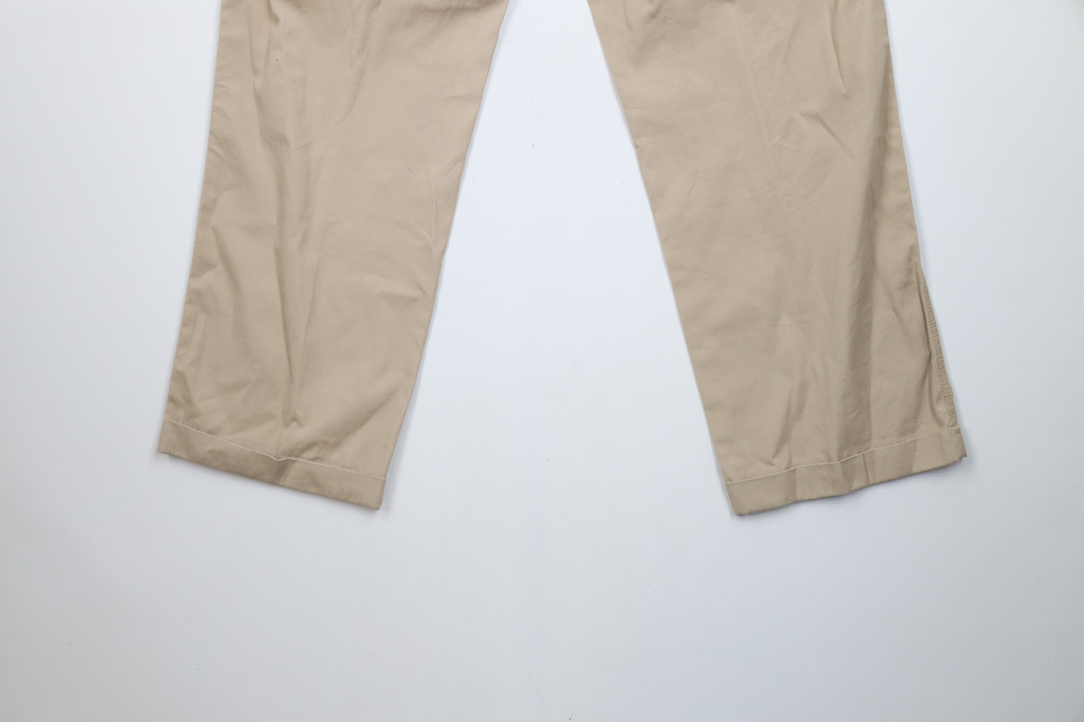 Orvis × Vintage Vintage 90s Orvis Suede Trim Safari Wide Leg Pants Beige Size US 34 / EU 50 - 13 Thumbnail