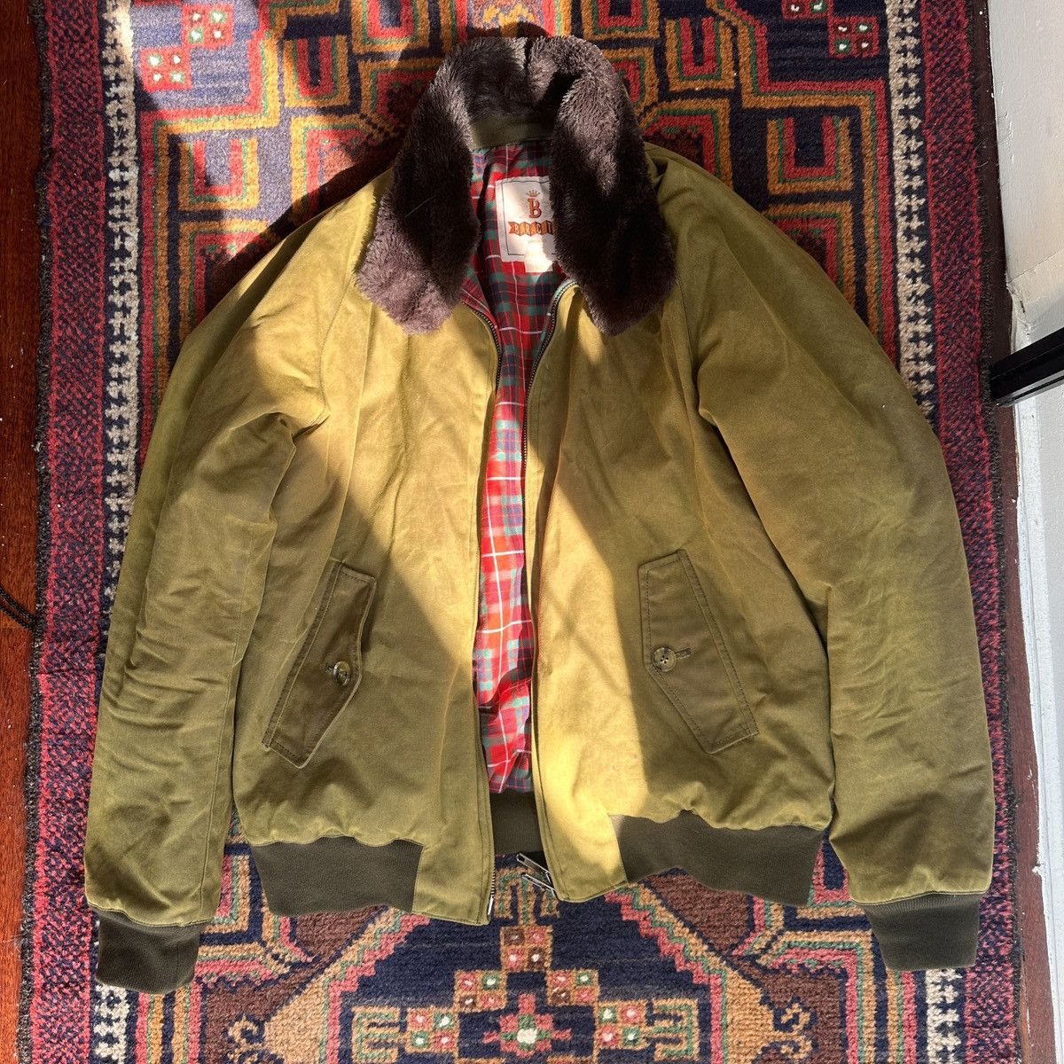 Baracuta Baracutu G9 Winter Insulated Jacket with Eco Fur Collar Size US M / EU 48-50 / 2 - 1 Thumbnail