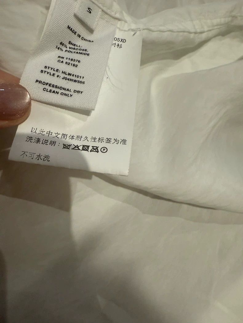 Helmut Lang HELMUT LANG White shirt Size S / US 4 / IT 40 - 6 Thumbnail