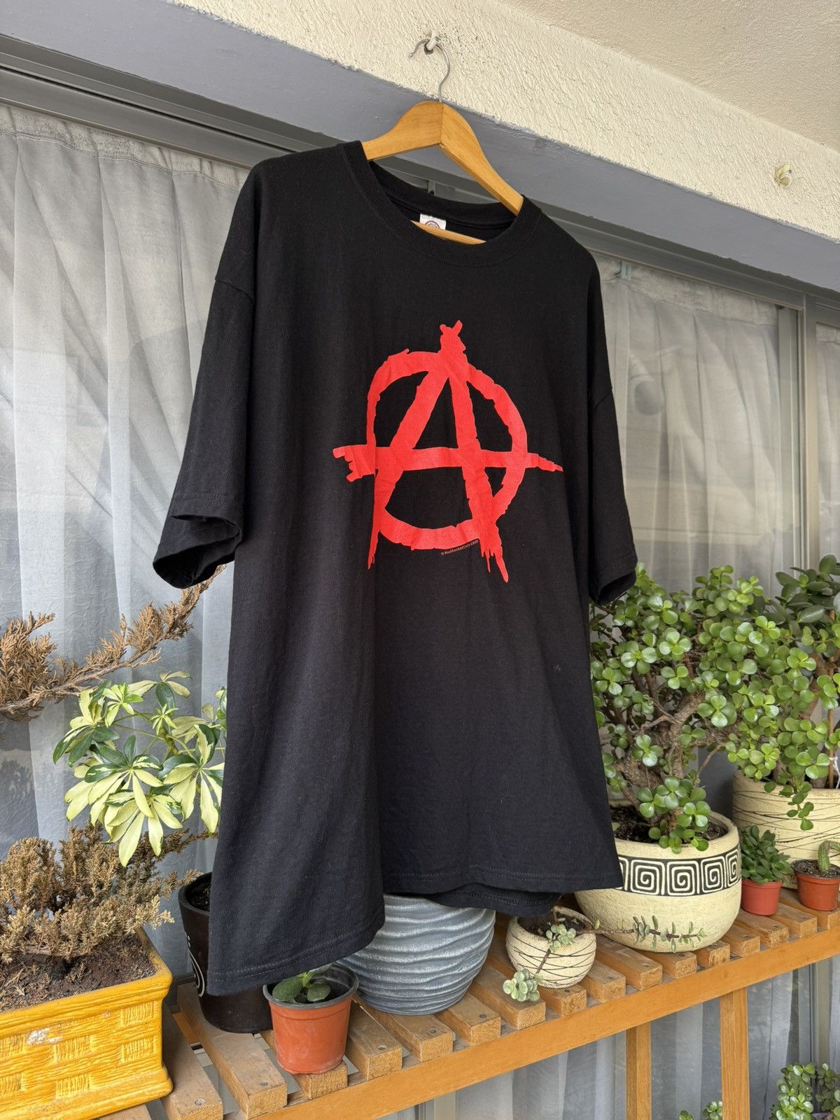 Vintage Vintage 00’s Anarchy t shirt Size US XXL / EU 58 / 5 - 4 Thumbnail