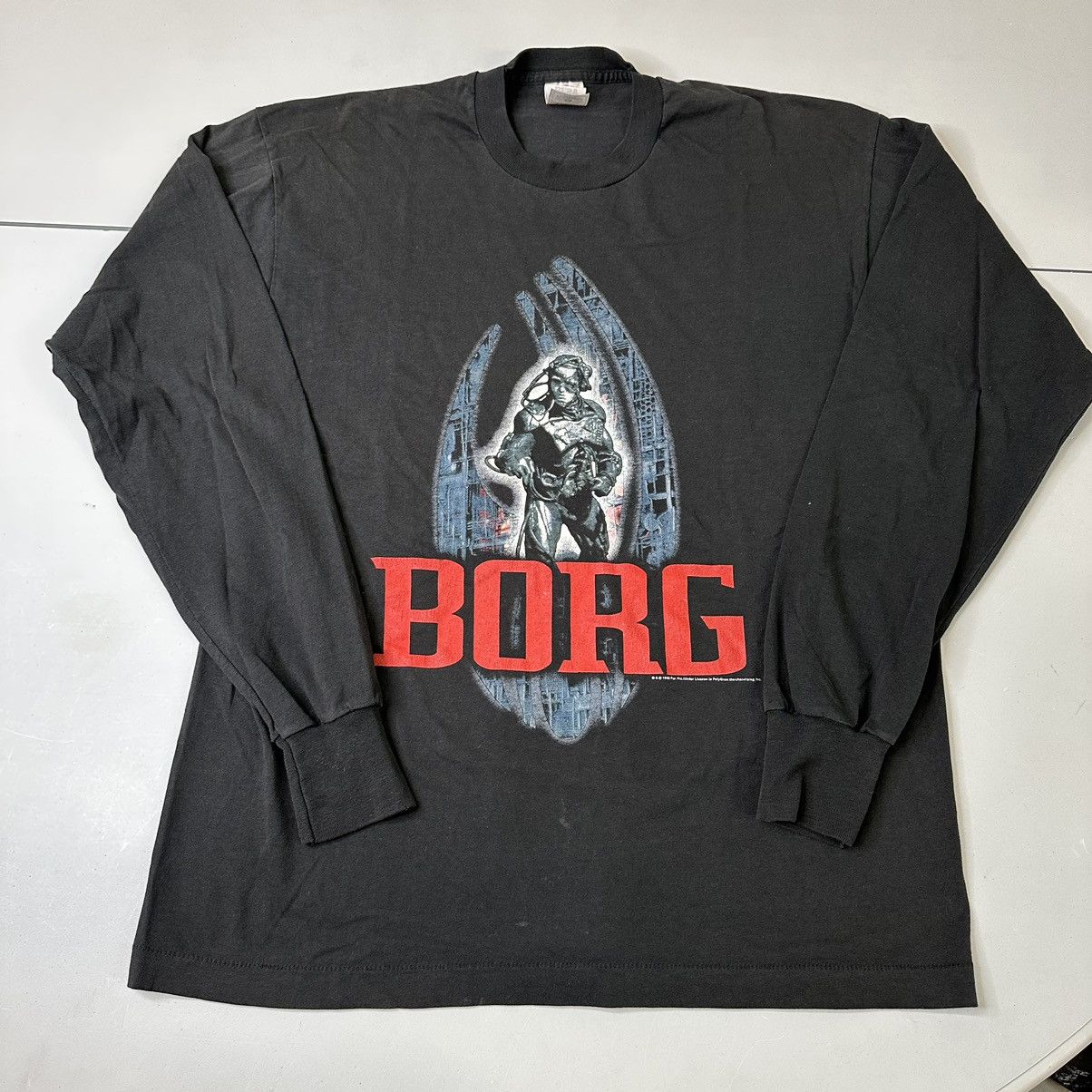 image of Vintage Star Trek 1996 Borg Shirt XL Black, Men's