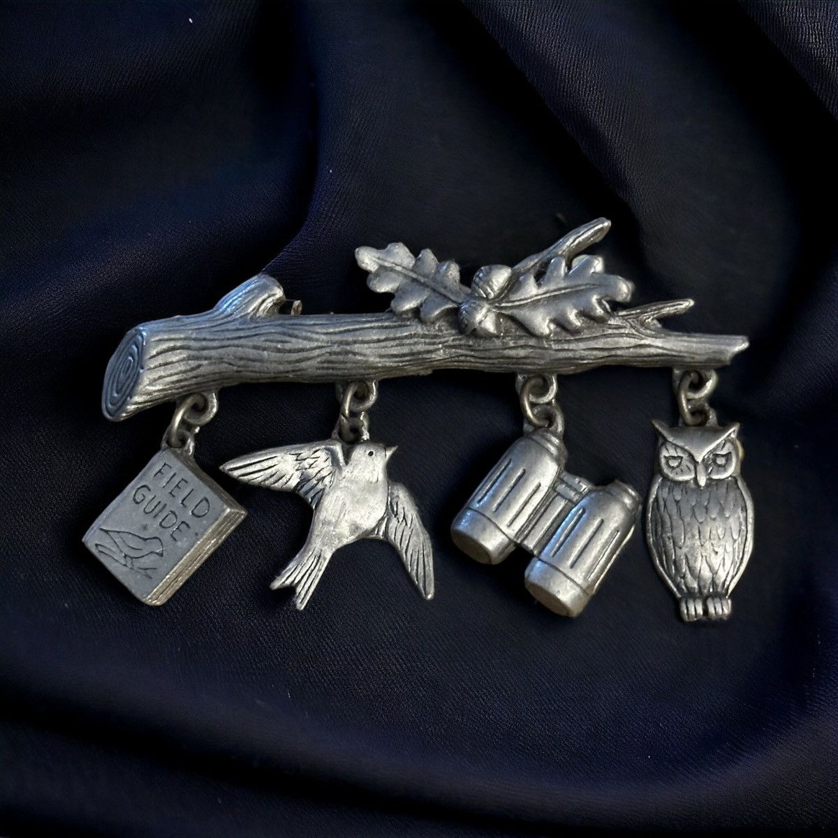 Vintage Vintage Jonette Jewelry bird watcher brooch Size ONE SIZE - 1 Thumbnail