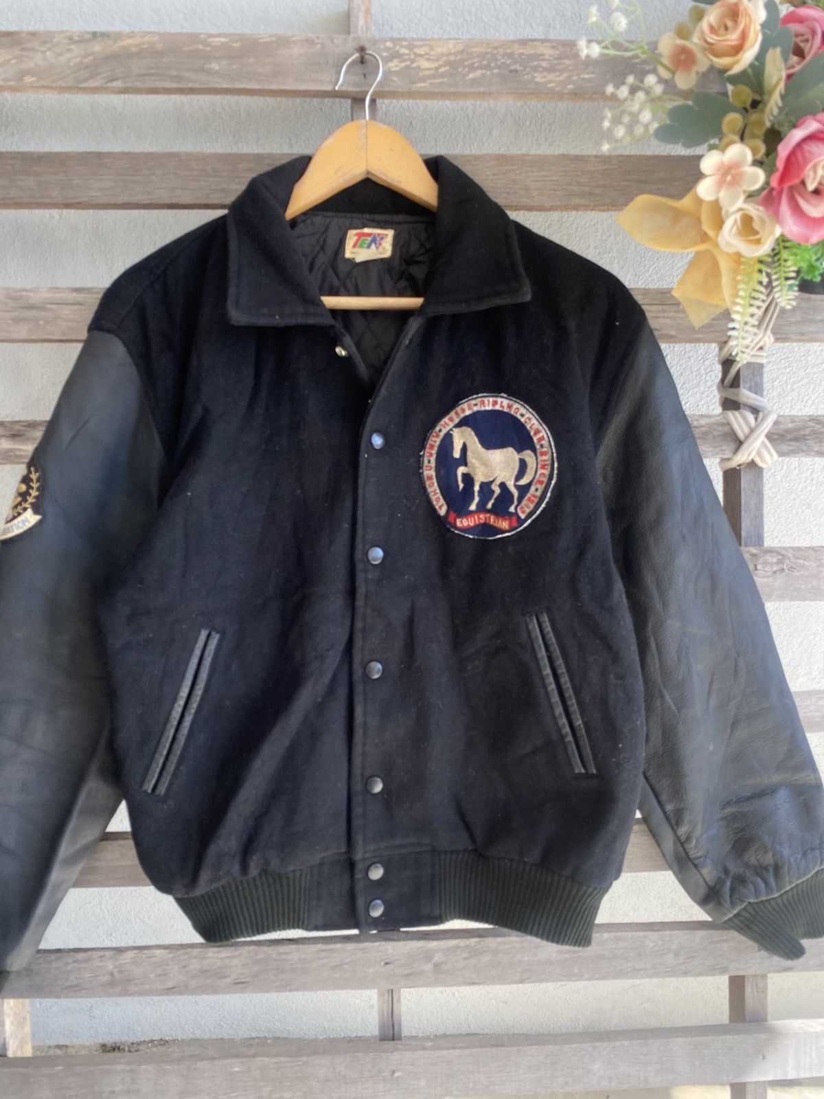 Japanese Brand Vintage Varsity Leather Jacket Size US M / EU 48-50 / 2 - 2 Thumbnail