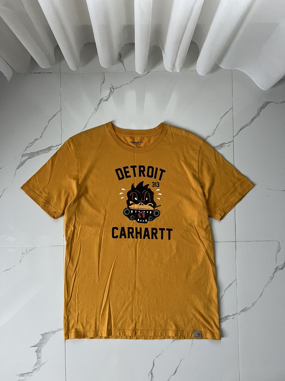 Carhartt × Vintage CARHARTT DETROIT DUCK ARMY RETRO TEE Y2K BIG LOGO Size US L / EU 52-54 / 3 - 1 Thumbnail