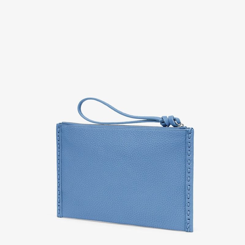 Fendi o1s1wg111225 Size: OS/Peekaboo Flat Pouch in Blue Size ONE SIZE - 2 Thumbnail