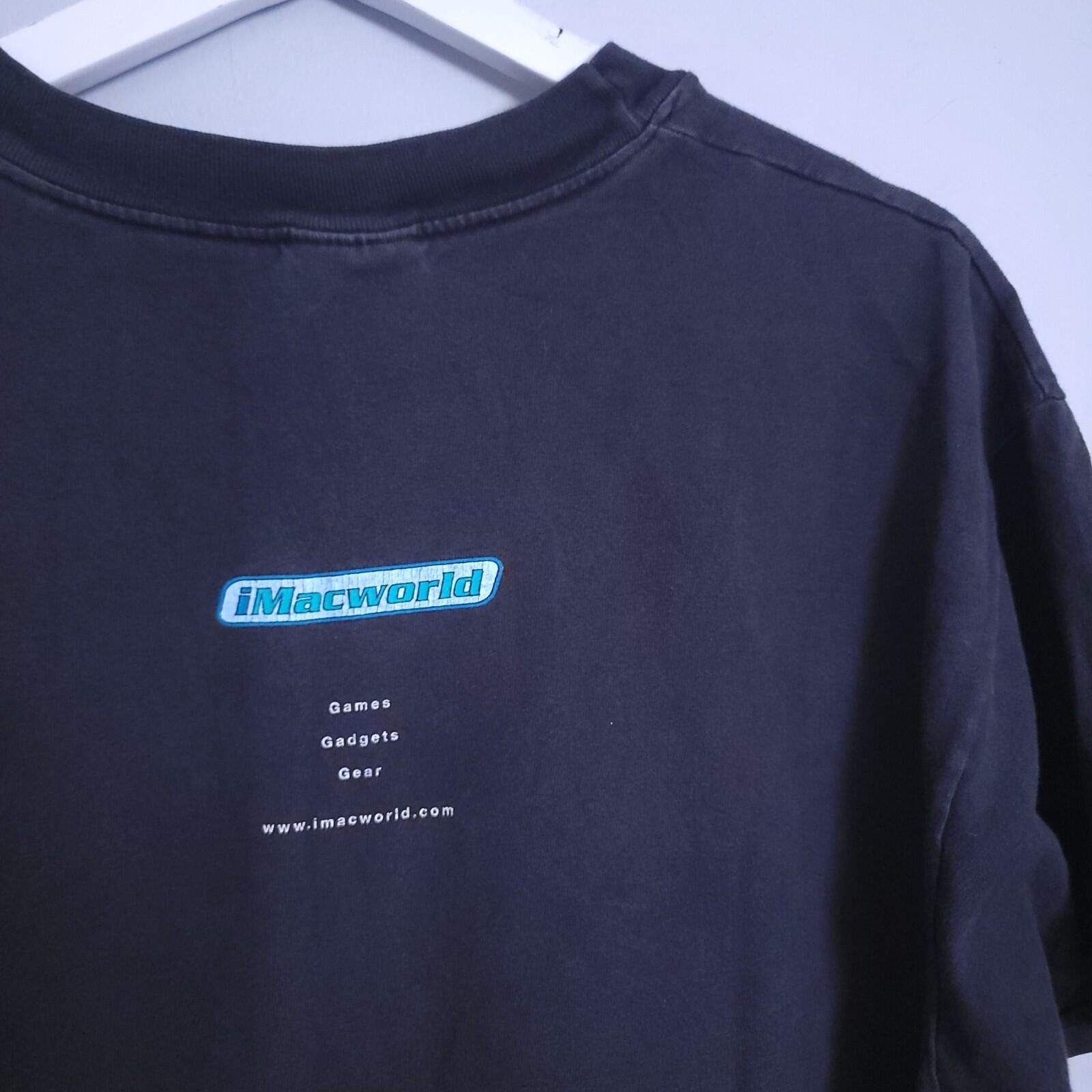 Hanes Rare Vintage Apple Macintosh iMacWorld Tech Tee Black Large Size US L / EU 52-54 / 3 - 6 Thumbnail