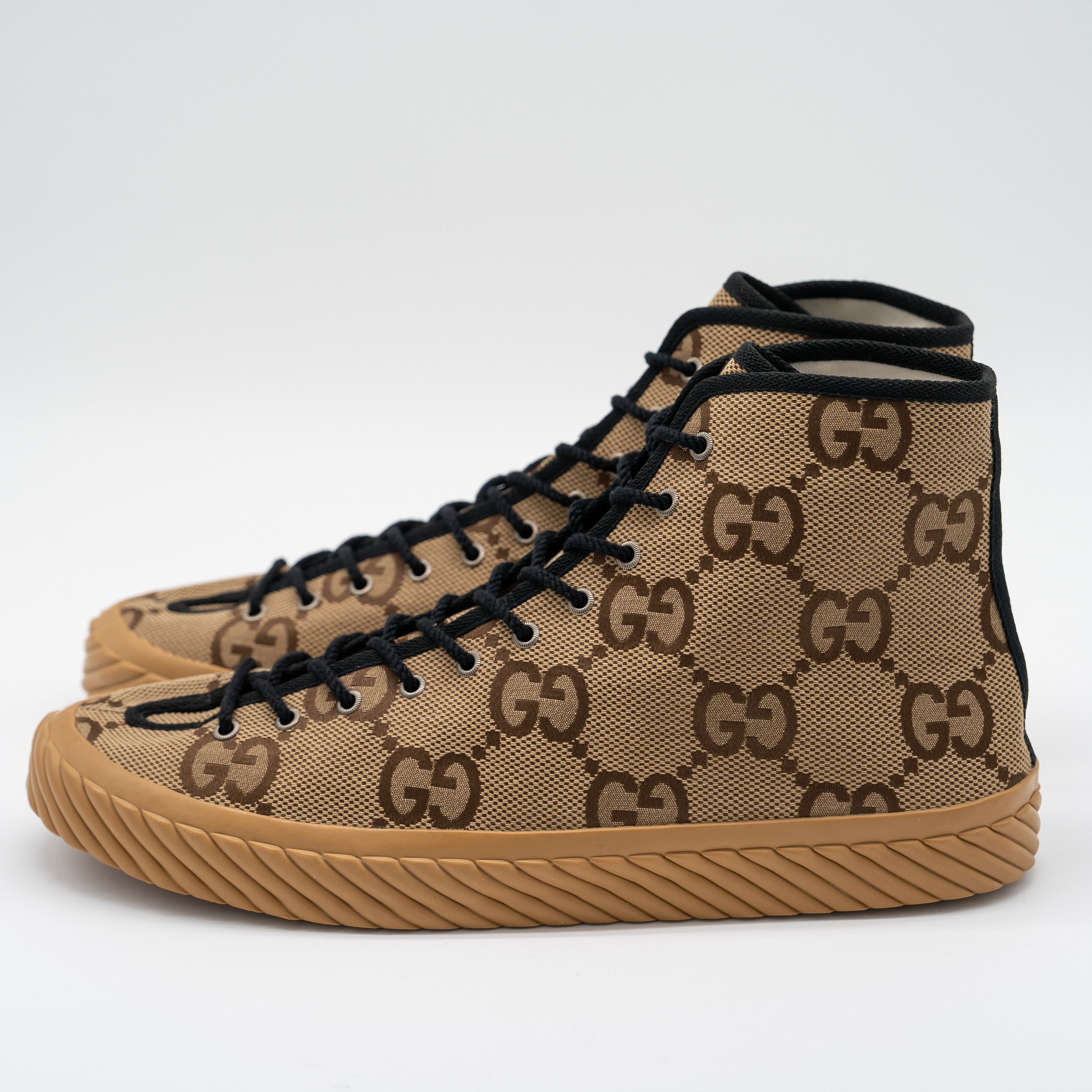 Gucci 16.5G 17 US Gucci GG Canvas High Top Sneakers Brown Size US 15 / EU 48 - 4 Thumbnail