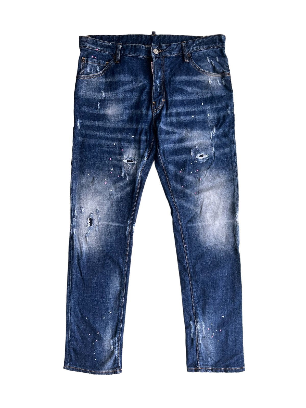 Dsquared2 2018 Dsquared2 🇮🇹 Clawmark Painter Regular Cut Denim Jeans Size US 32 / EU 48 - 4 Thumbnail