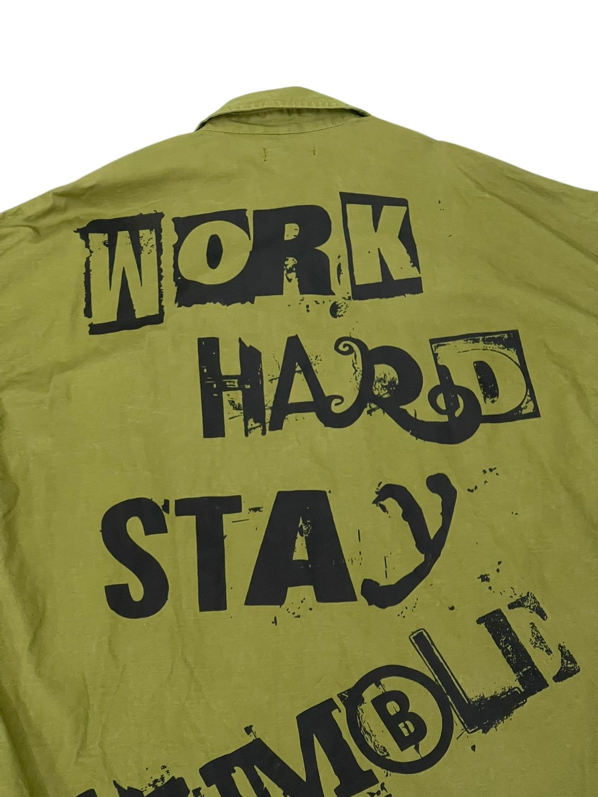 Japanese Brand Anarchy Bike Star Military Poem Shirt 6🟩7 Size US XL / EU 56 / 4 - 14 Thumbnail