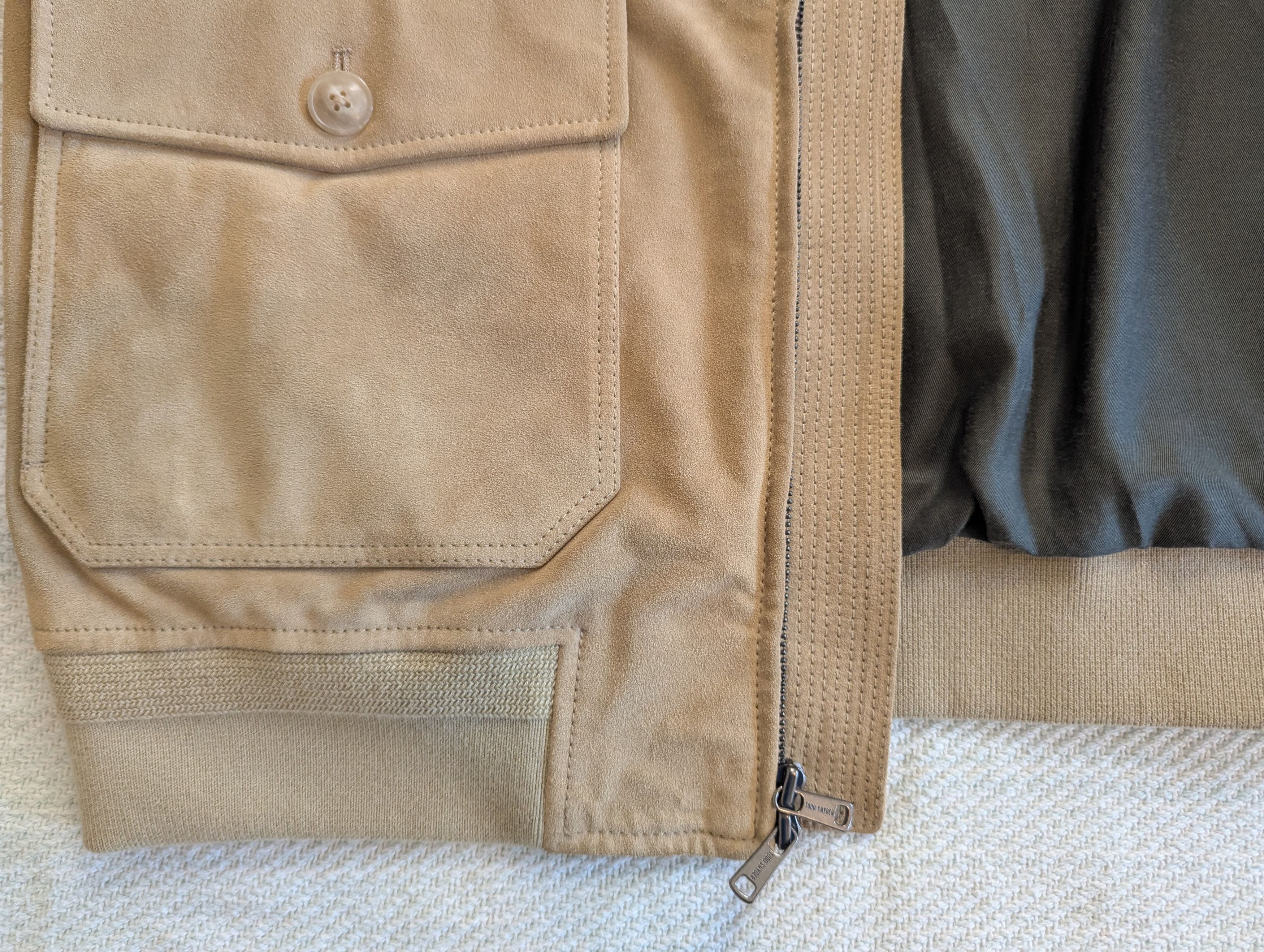 Todd Snyder Italian Suede Bomber Jacket Size US M / EU 48-50 / 2 - 12 Thumbnail