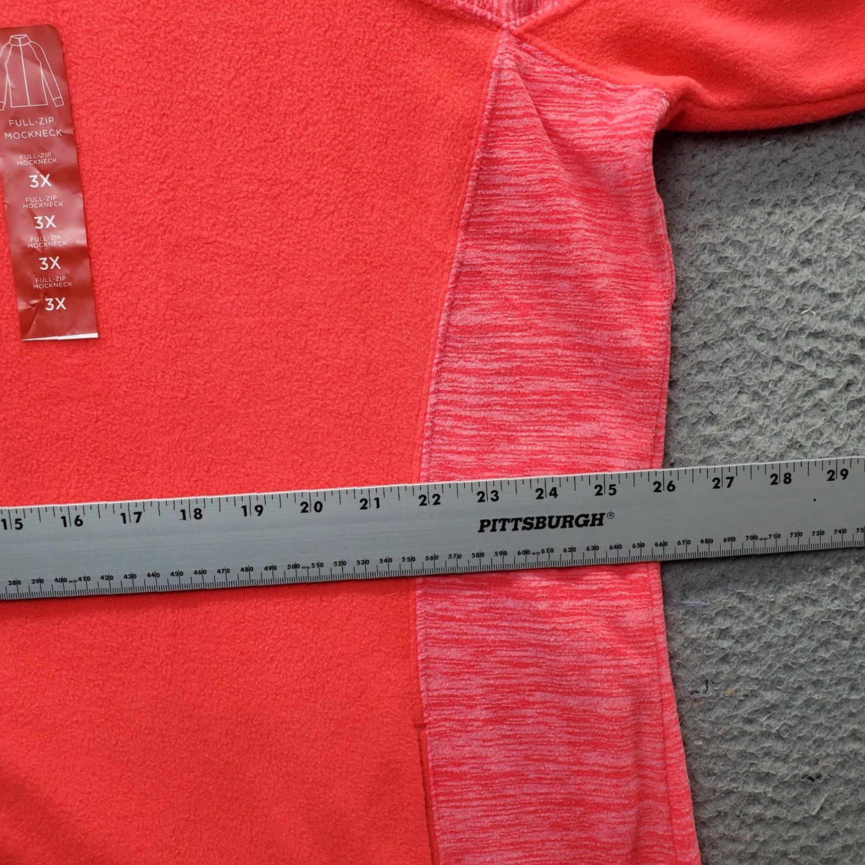 Tek Gear Tek Gear Fleece Activewear Jacket Womens 3X Pink Long Sleeve Mock Neck Full Zip Shirt Womens 3X Pink Size XXL / US 16-18 / IT 52-54 - 4 Thumbnail
