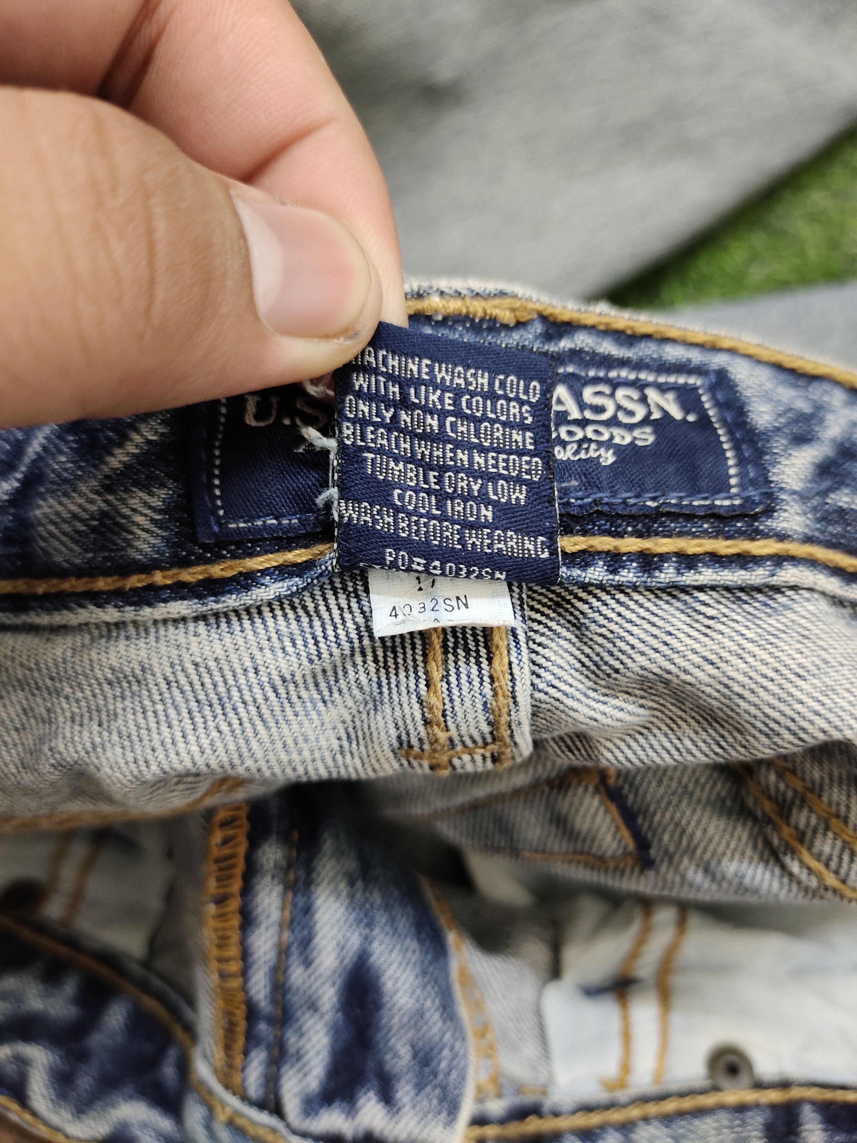 U.S. Polo Assn. Vintage Y2k U.S. Polo Assn. Destroy Distressed Denim Jeans Size US 30 / EU 46 - 17 Thumbnail