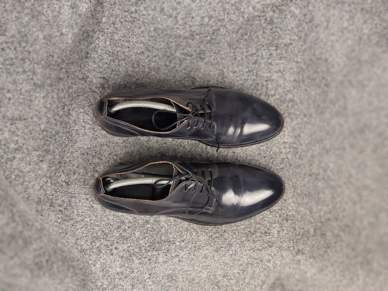 MoMA Moma Design Patent leather Navy lace-up avant garde Shoes Size US 8 / EU 41 - 3 Thumbnail