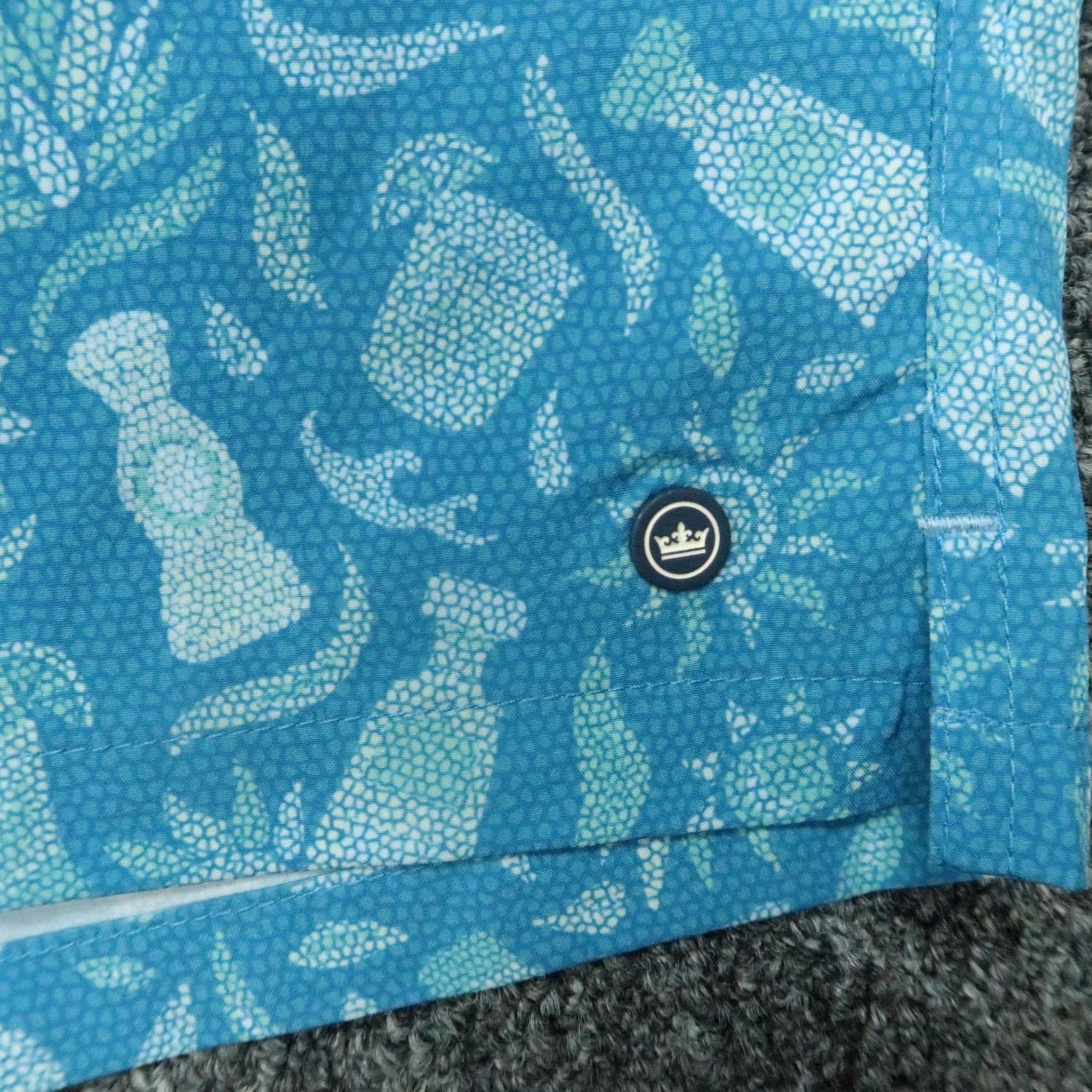 Peter Millar Peter Millar Shorts Mens XL Blue Print Agave Tequila Lined XLT Shorts Mens XL Blue Geometric Print Size US 36 / EU 52 - 3 Thumbnail
