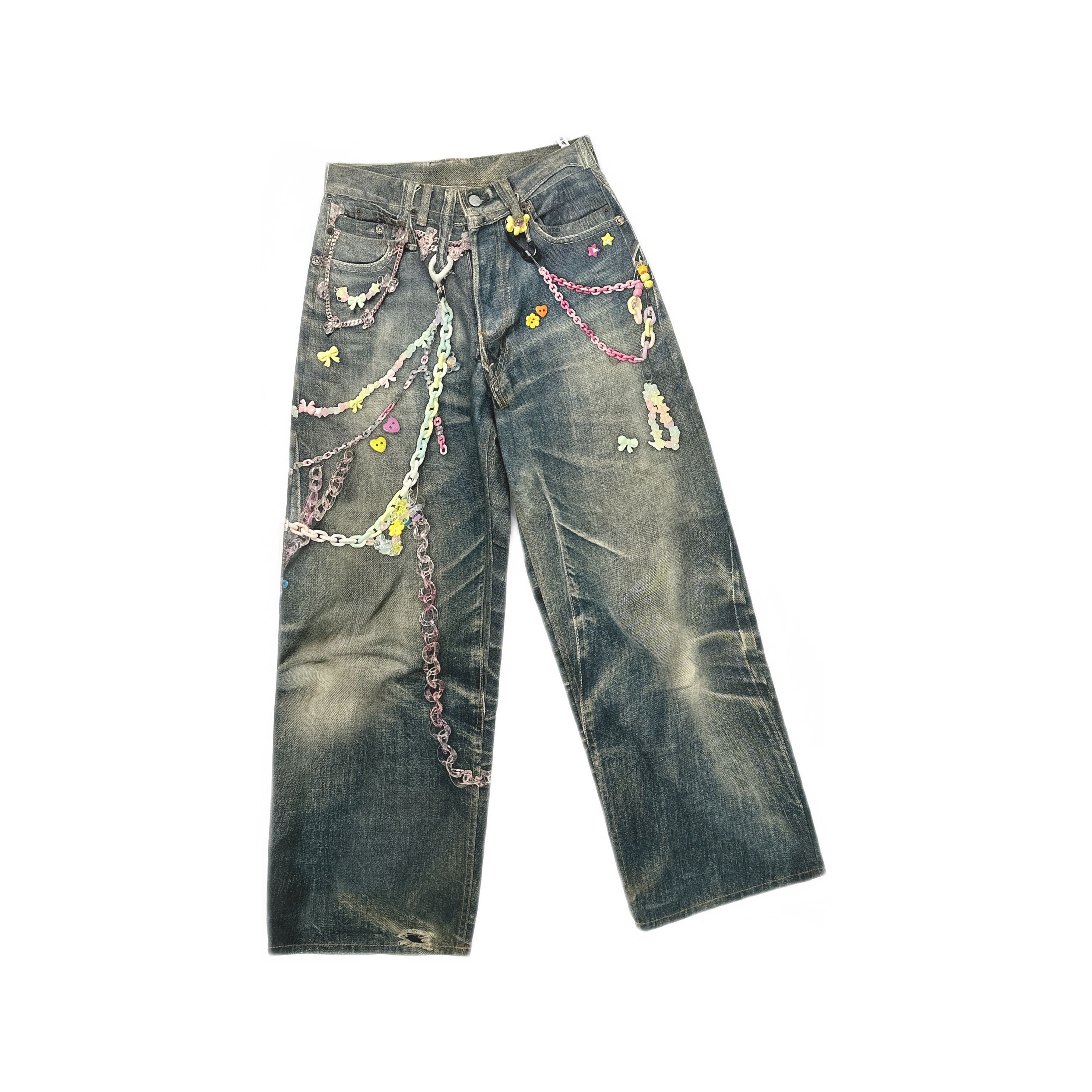 Acne Studios Acne Studios Chain Embellished Jeans Size 34 Size 24" / US 00 / IT 34 - 1 Thumbnail
