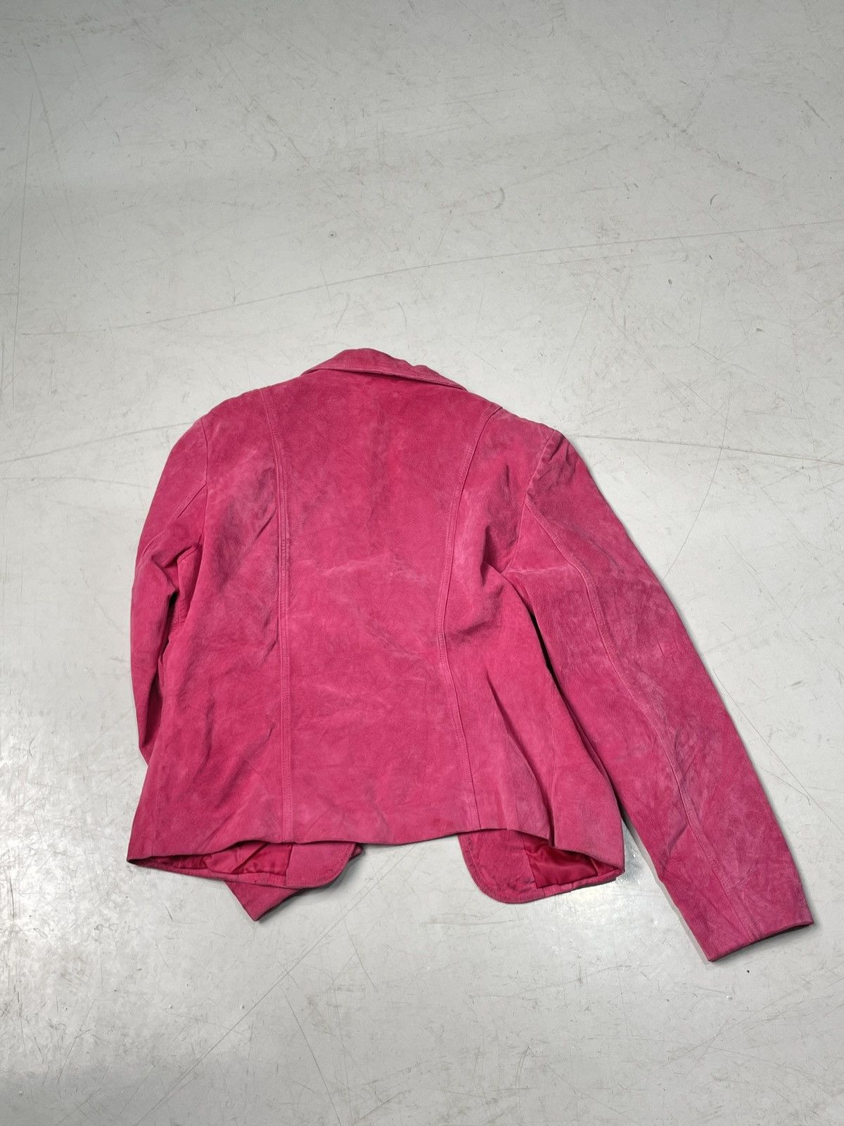 Danier Pink Suede Leather Jacket Size M / US 6-8 / IT 42-44 - 3 Thumbnail