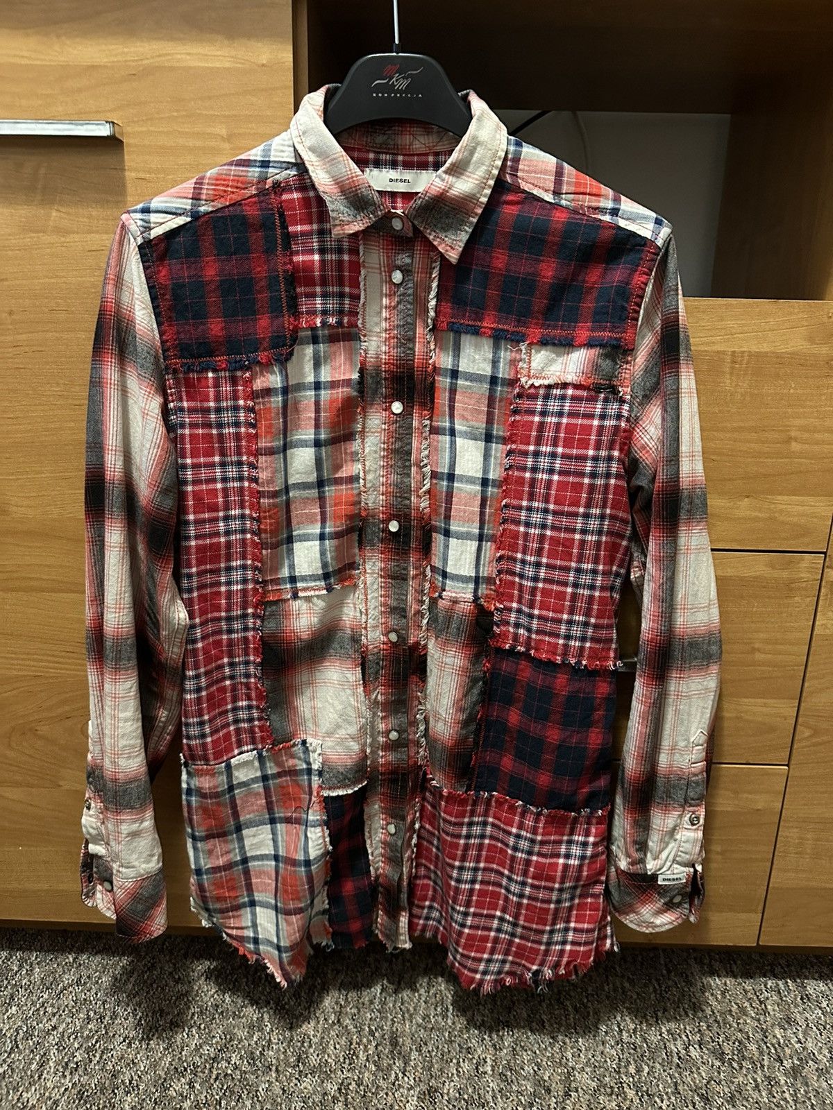 Diesel Diesel scarecrow patchwork flannel shirt Size US S / EU 44-46 / 1 - 1 Thumbnail