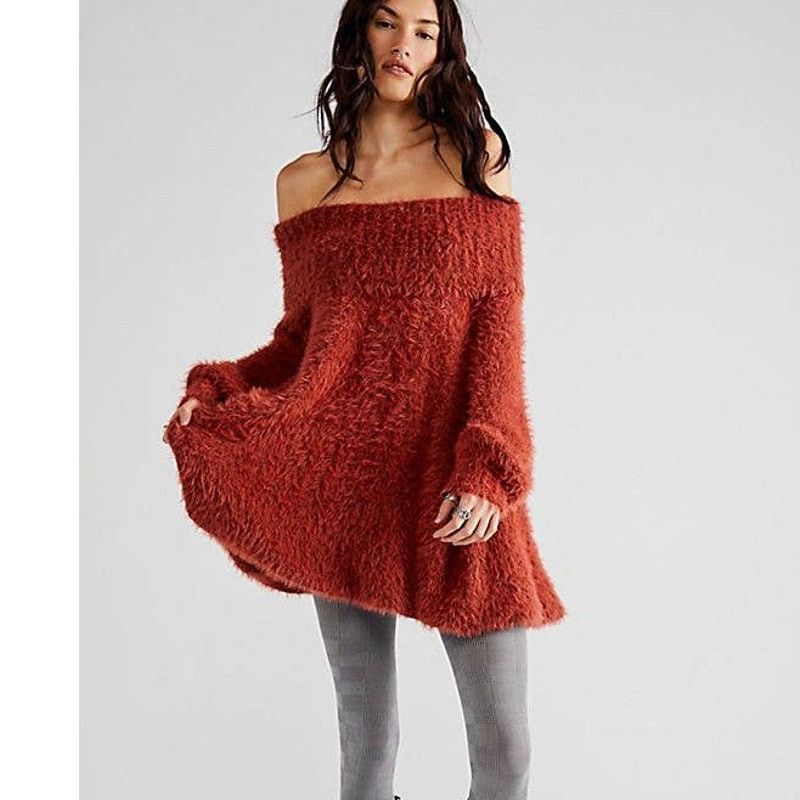 Free People New Free People Mallow Mini Dress $148 SMALL Rustic Red Size S / US 4 / IT 40 - 2 Thumbnail