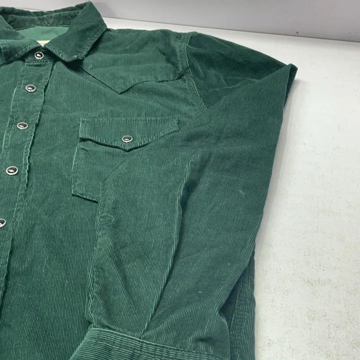 Saint Laurent Paris Saint Laurent Green Long Sleeve Button-Up Shirt-2507 Size US XL / EU 56 / 4 - 4 Thumbnail