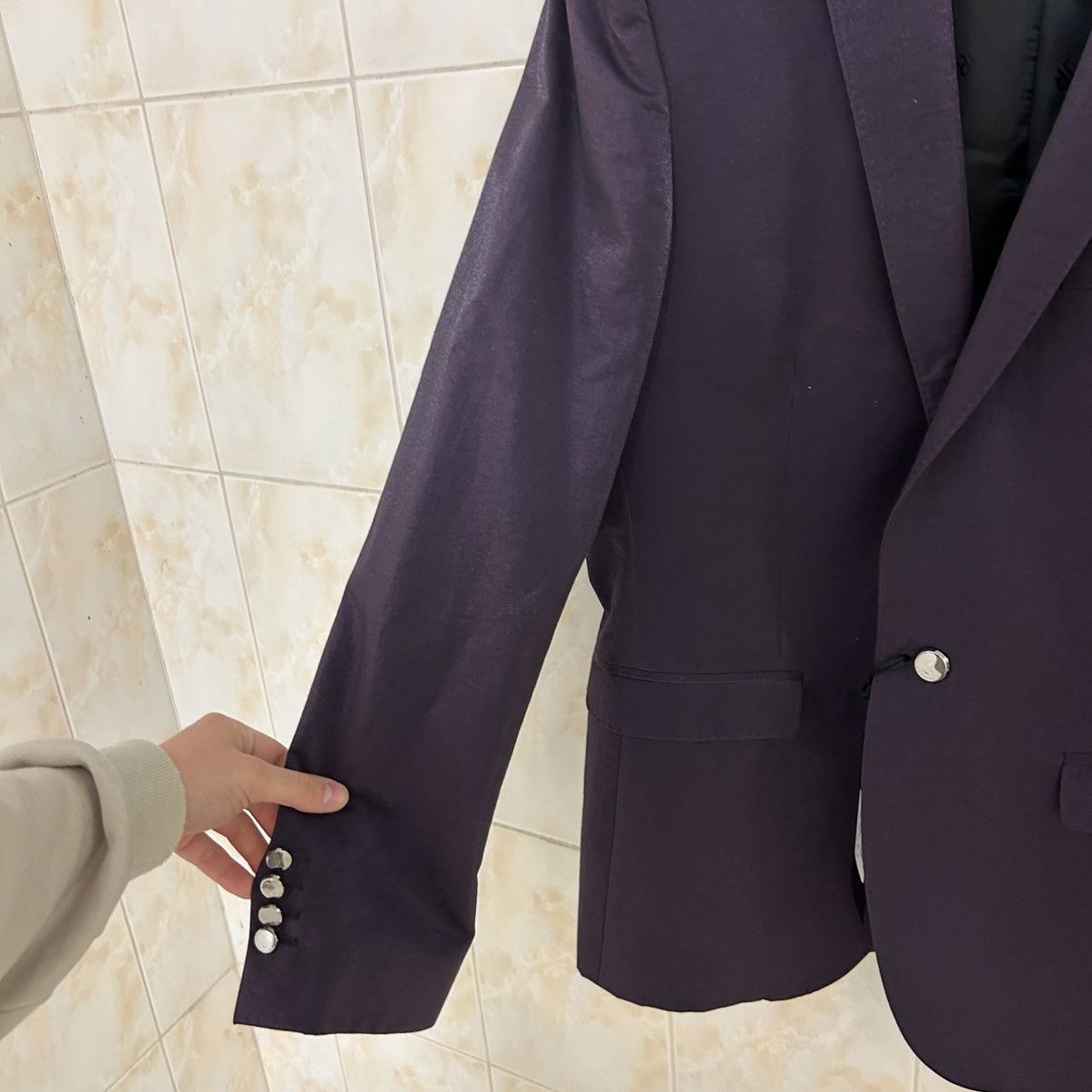 John Richmond JOHN RICHMOND Luminous Tailored Blazer Size 48R - 10 Thumbnail