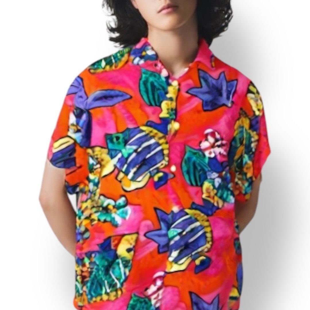 Hilo Hattie × Vintage Vintage Hilo Hattie Hawaiian Shirt Bright Tropical Fish Size US XL / EU 56 / 4 - 1 Thumbnail
