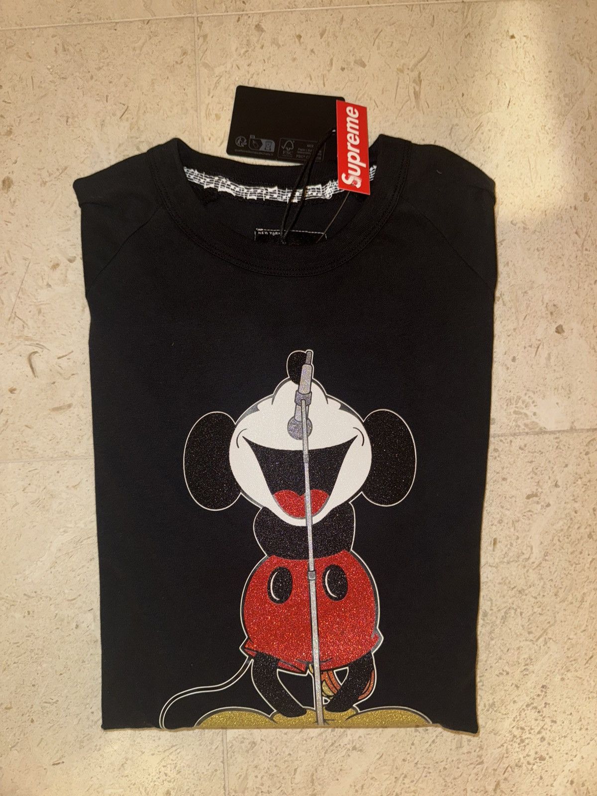 Number (N)ine Supreme Number (N)ine Mickey Mouse Raglan L/S Top Size US M / EU 48-50 / 2 - 4 Thumbnail