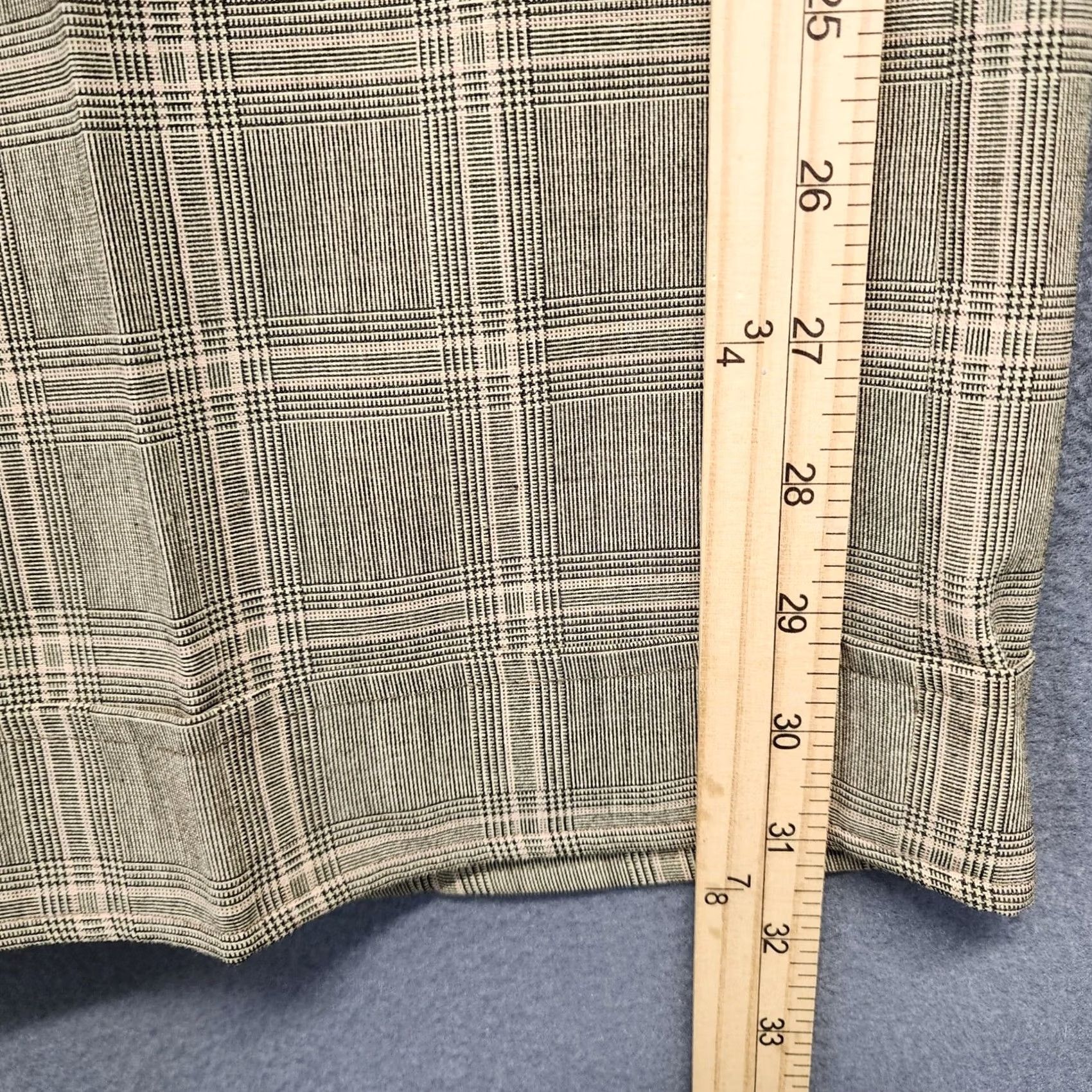 Talbots Talbots Pants Trousers Womens 8 Windowpane Plaid Cuffed Straight Stretch Pants Size 30" / US 8 / IT 44 - 6 Thumbnail