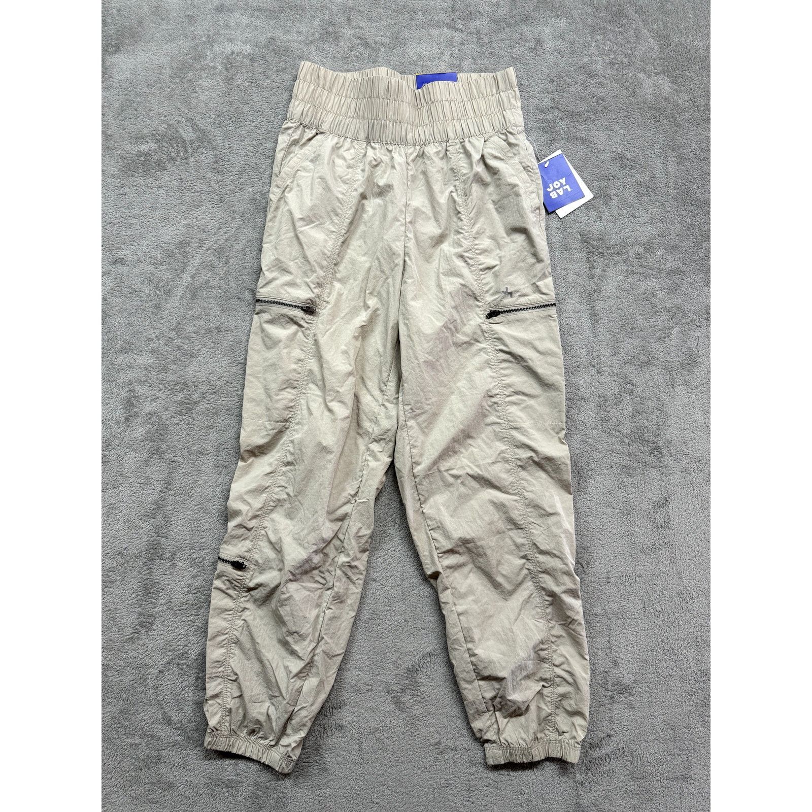 Joya JoyLab Jogger Womens Small Beige Windbreaker High Rise Cargo Size 27" / US 4 / IT 40 - 1 Thumbnail
