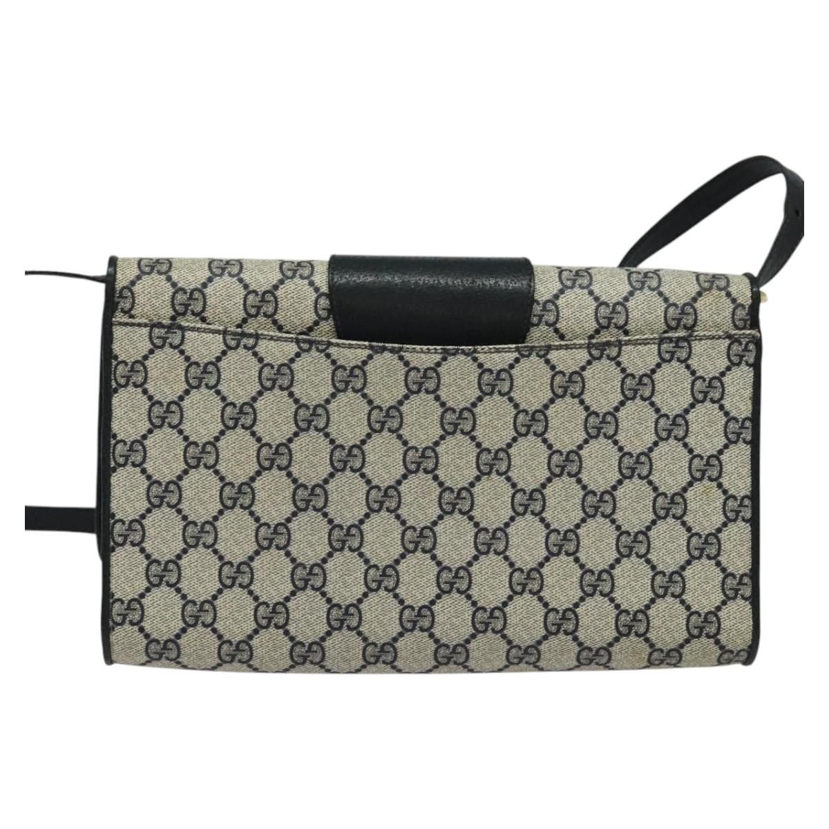 Gucci GUCCI GG Supreme Shoulder Bag Pvc Navy Gold Size ONE SIZE - 3 Thumbnail