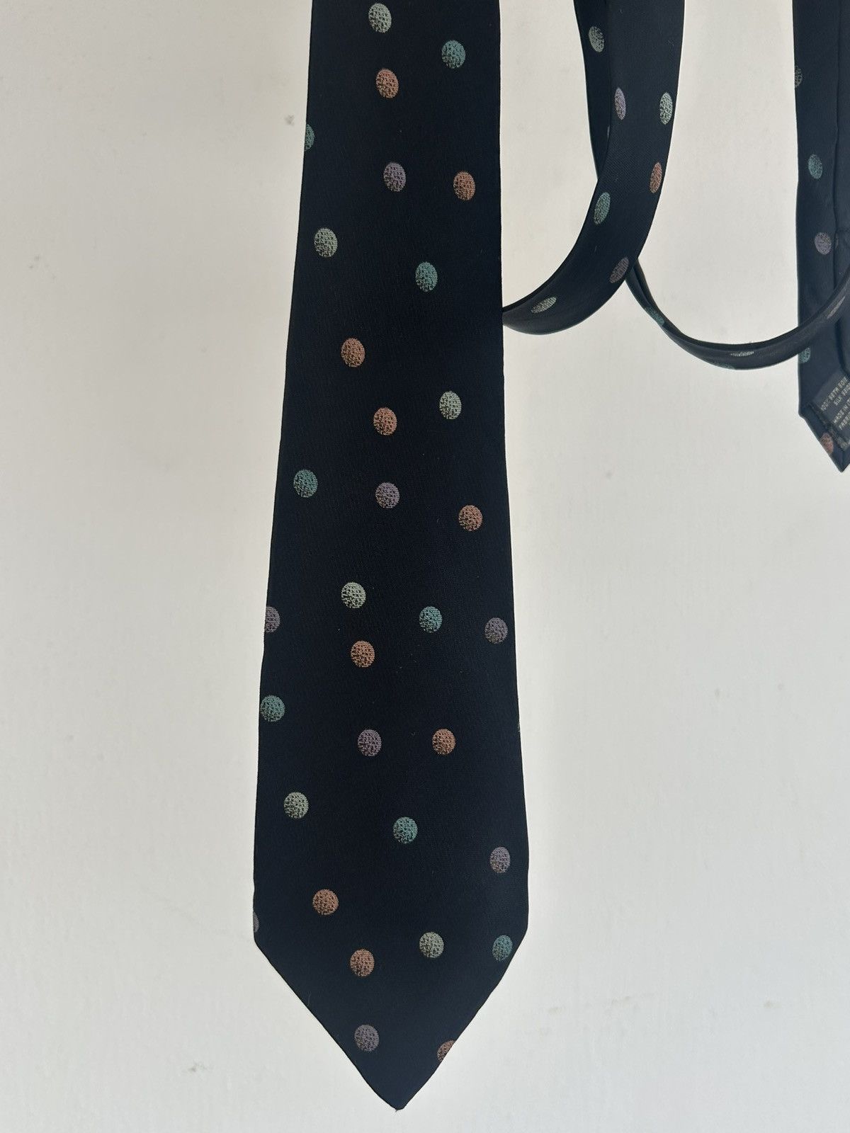 Jean Paul Gaultier JPG Paris Vintage Polkadot Tie Black Size ONE SIZE - 3 Thumbnail