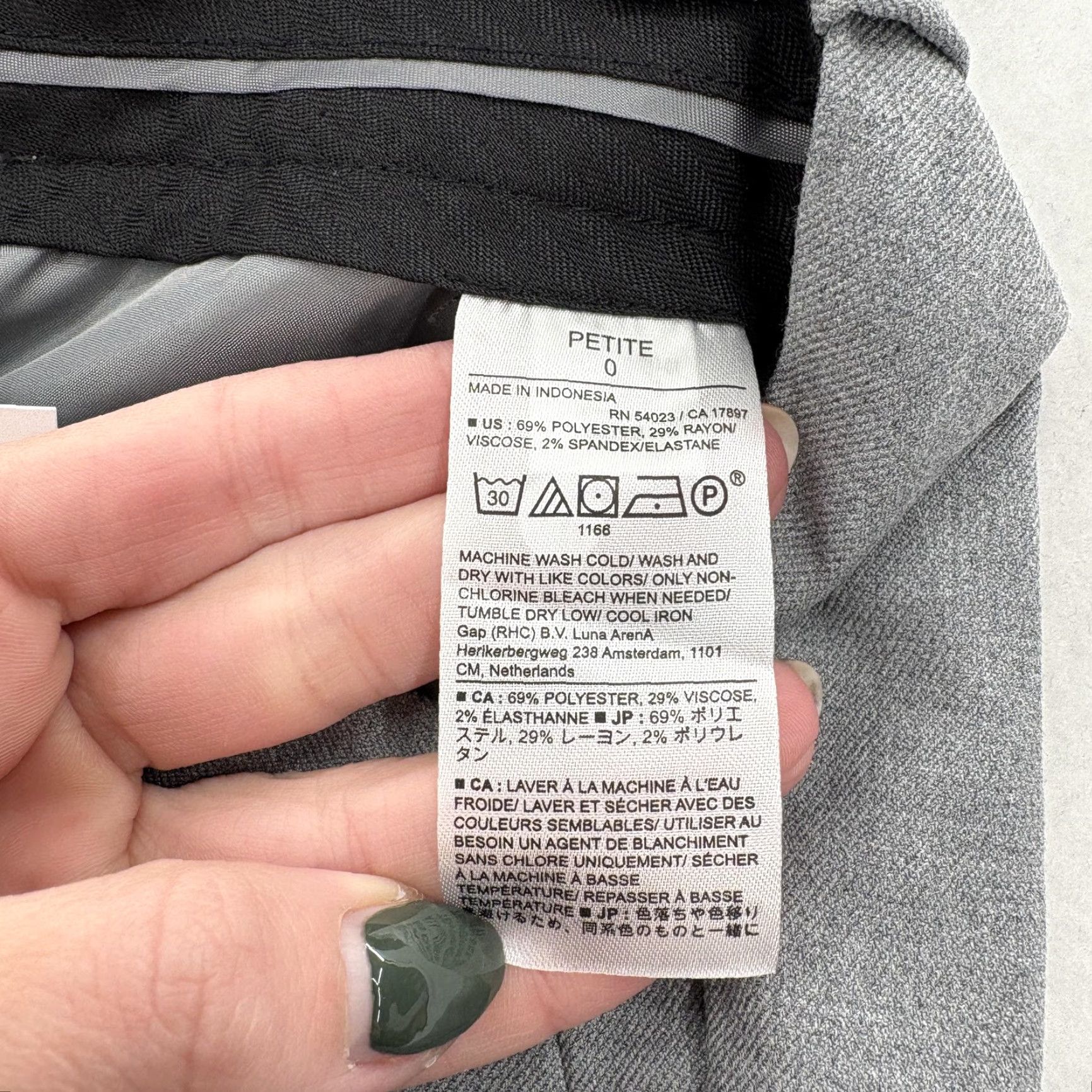 Banana Republic Banana Republic Ryan Pants Womens 0P Gray Mid Rise Slim Straight Dress Office Pants Womens 0P Gray Business Workwear Mens? Size 25" / US 0 / IT 36 - 7 Thumbnail