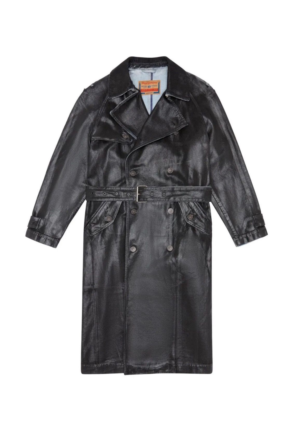 Diesel Diesel Coated Denim Trench Coat Jacket D-Delirious-A Size US M / EU 48-50 / 2 - 5 Thumbnail