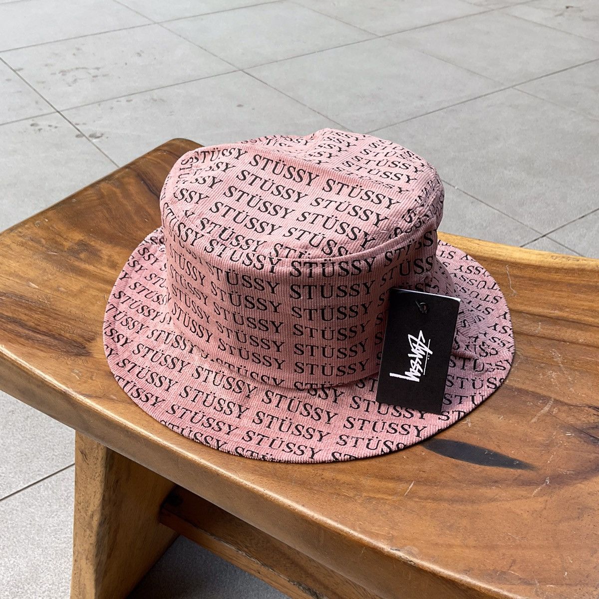 S/M【在庫あり】STUSSY 21SS UNION CORDUROY BUCKET Stussy Corduroy Big Basic Bucket Hat - Black - 1321051-0001