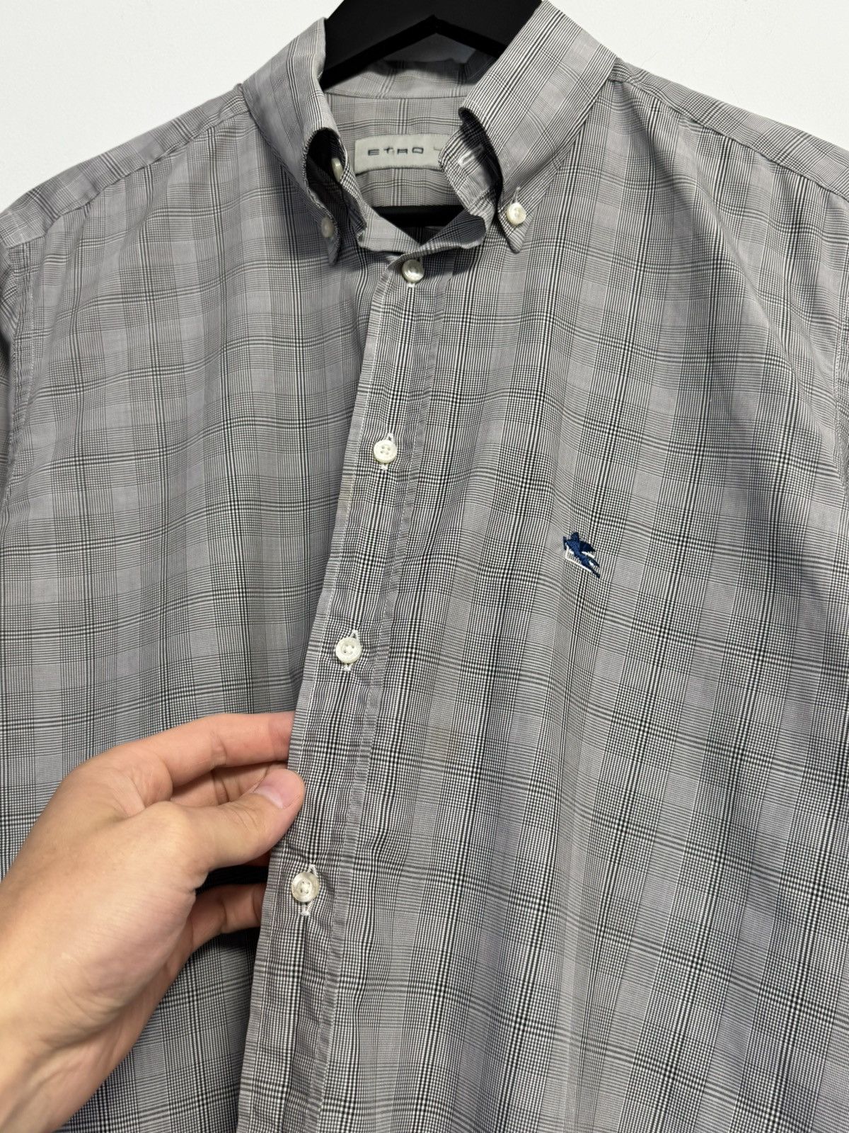 Etro Etro Button Up Shirt Gray Style Luxury Size US L / EU 52-54 / 3 - 9 Thumbnail