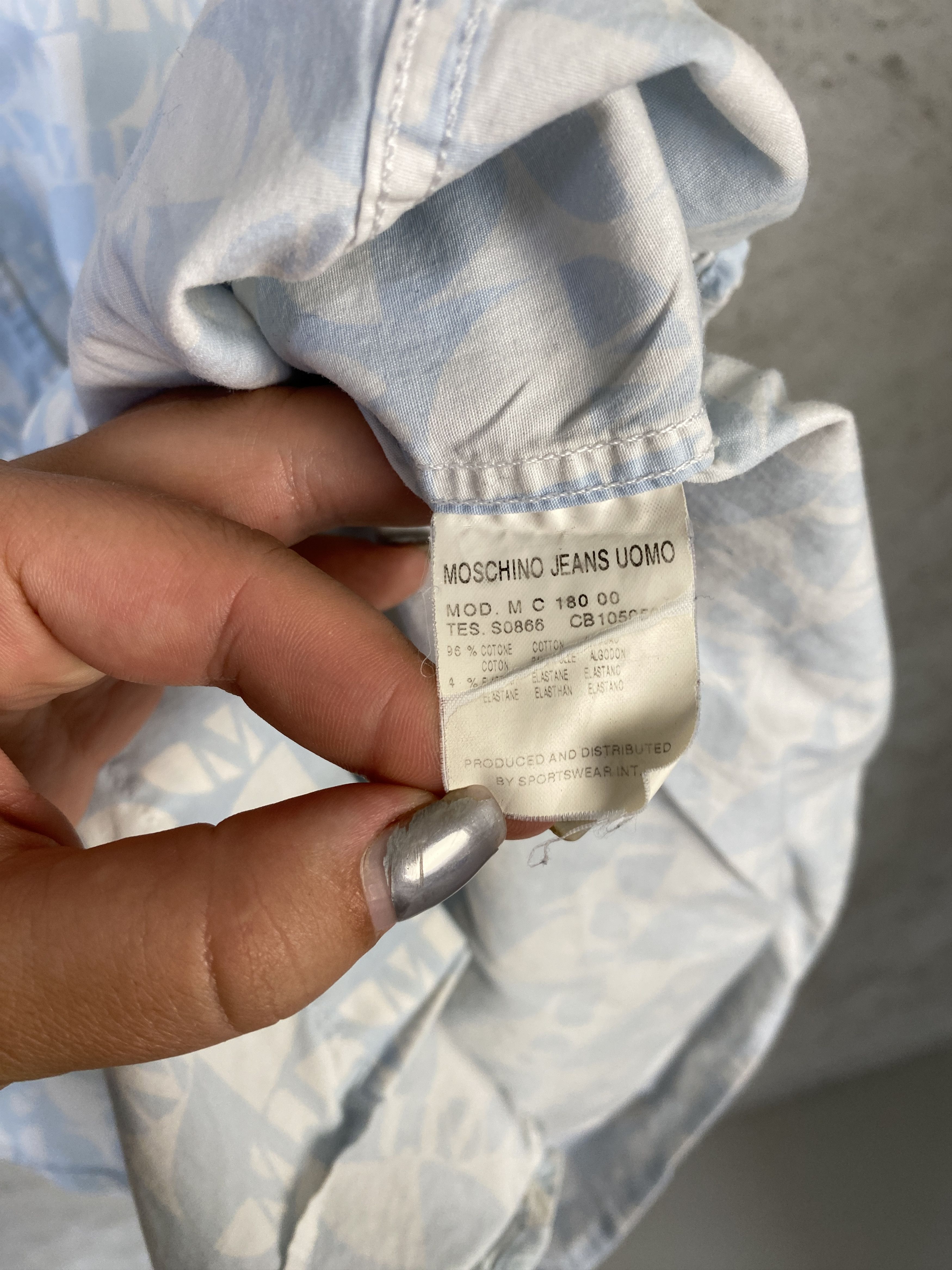 Moschino Moschino Jeans vintage shirt button ups Size US L / EU 52-54 / 3 - 4 Thumbnail