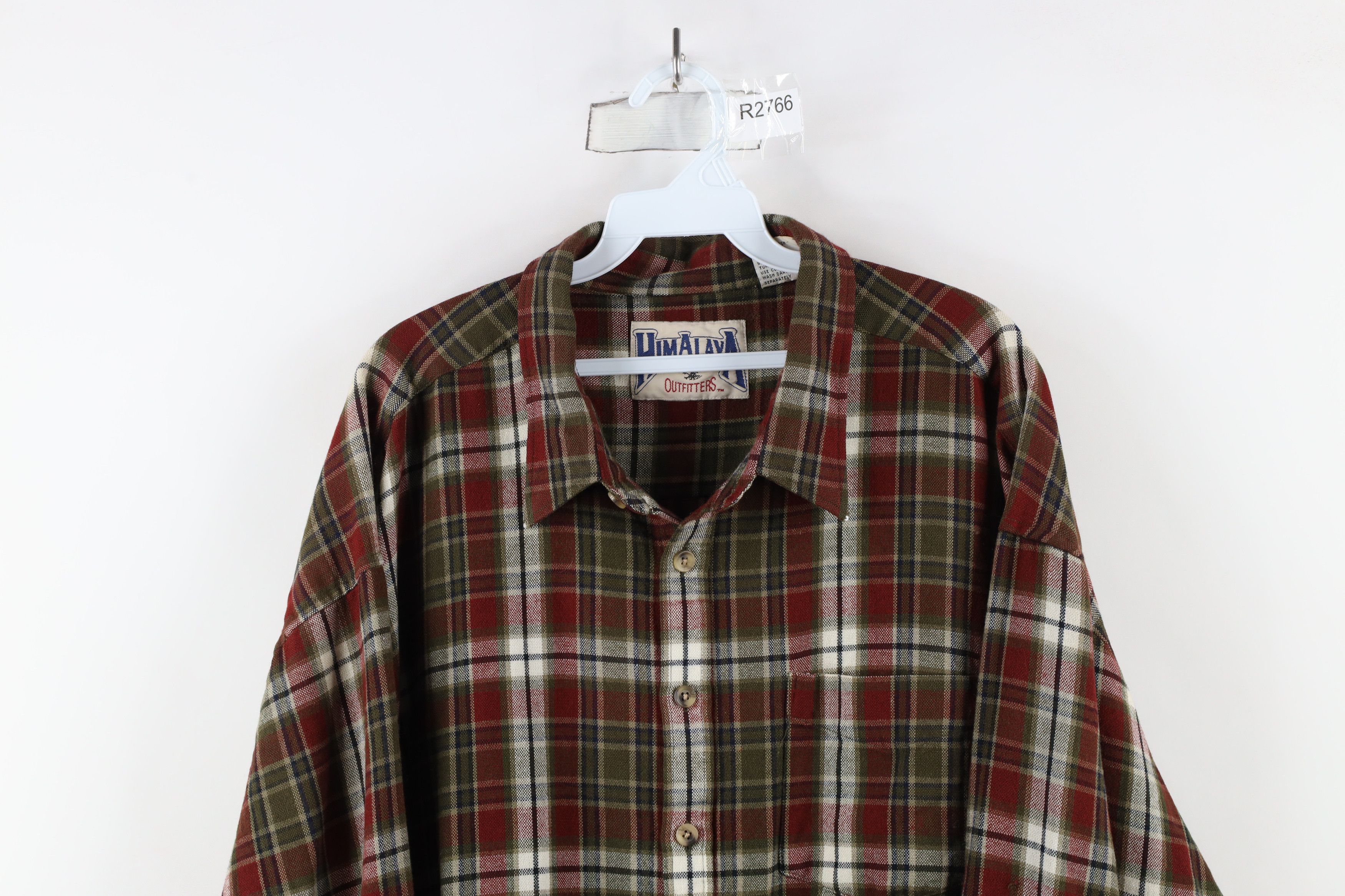 Vintage Vintage 90s Streetwear Knit Flannel Collared Button Shirt Size US XXL / EU 58 / 5 - 2 Thumbnail