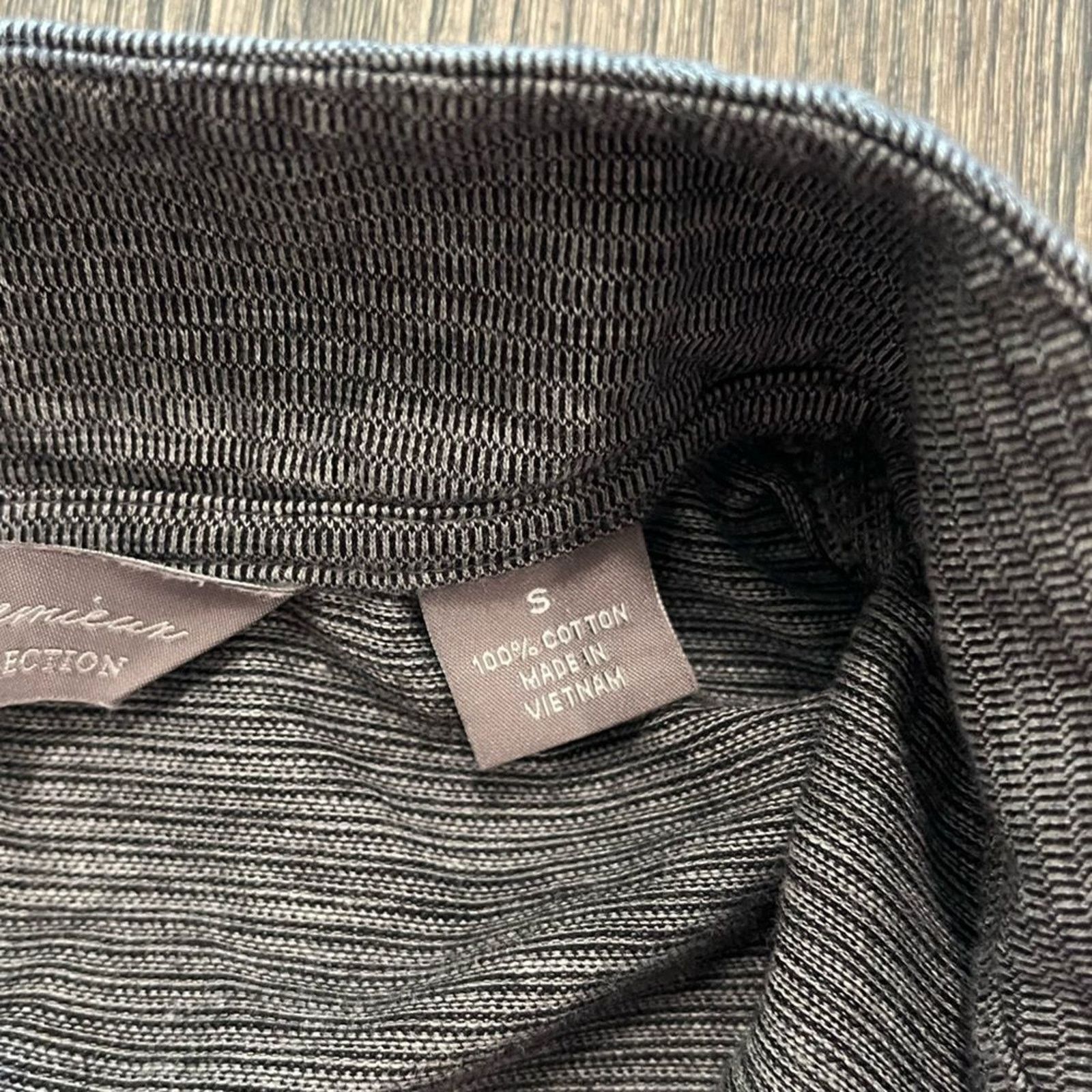 Daniel Cremieux Daniel Cremieux Gray Knit Cotton 1/4 Zip Long Sleeve Size S Size US S / EU 44-46 / 1 - 4 Thumbnail