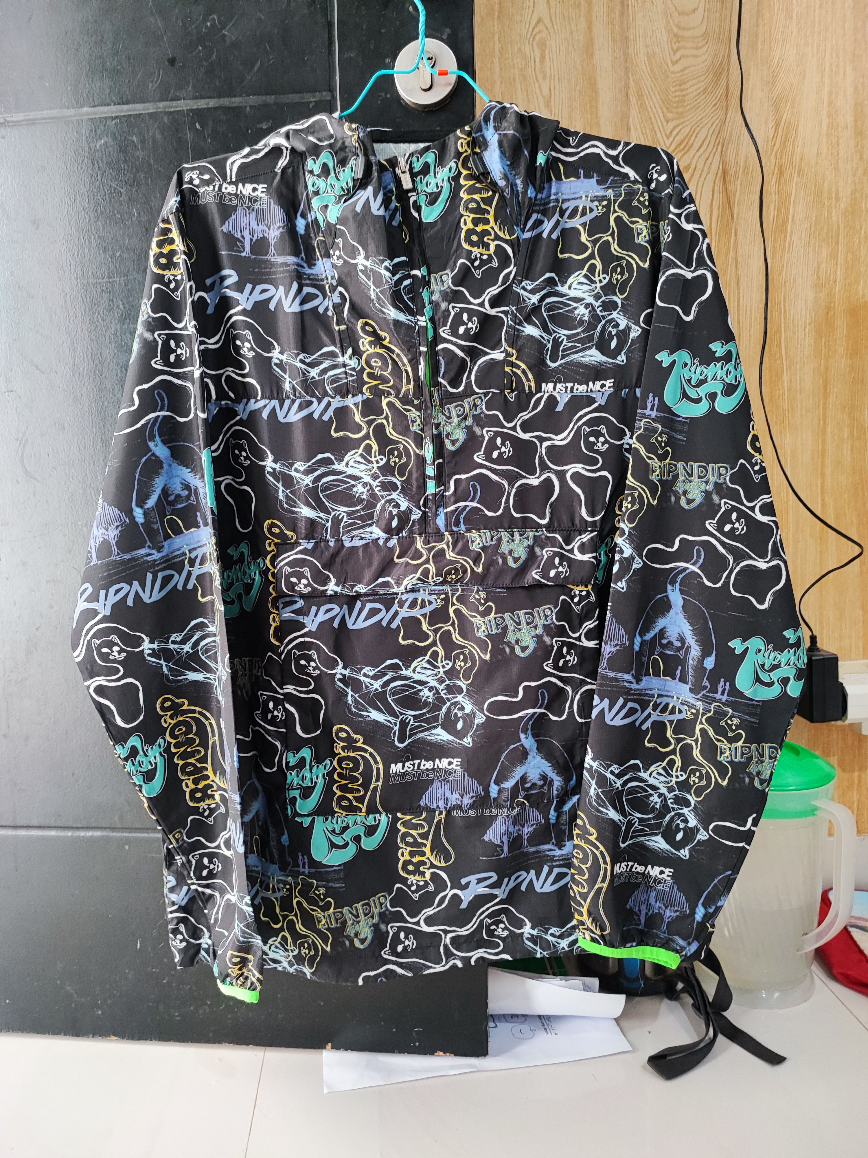 Rip N Dip RIPNDIP GOALASO PACKABLE ANORAK JACKET Grailed
