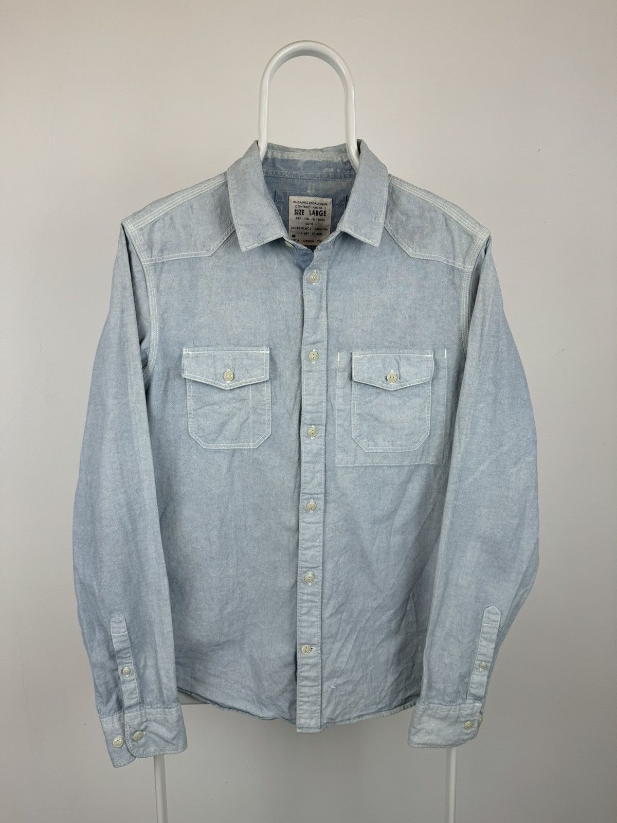 Allsaints All Saints Spitalfields Quarry Shirt Size US L / EU 52-54 / 3 - 1 Thumbnail